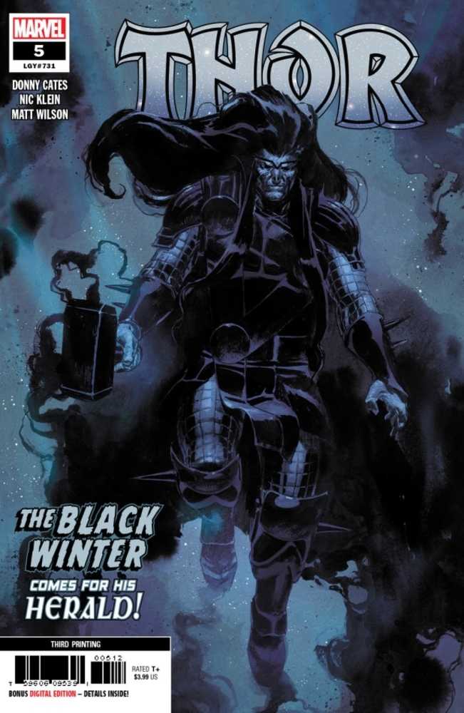 Thor #5 Nic Klein 3rd Print 1st App Black Winter