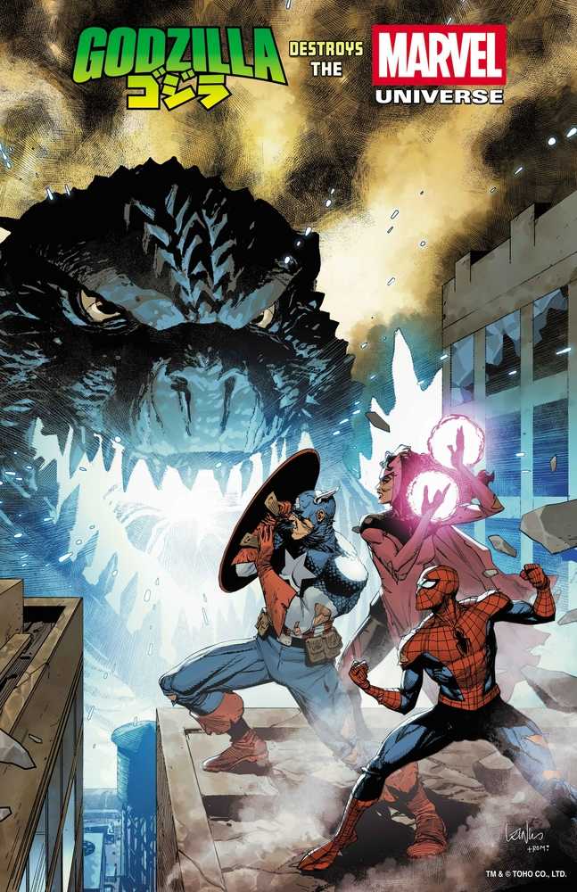 Godzilla Destroys The Marvel Universe #1 Leinil Yu FOIL