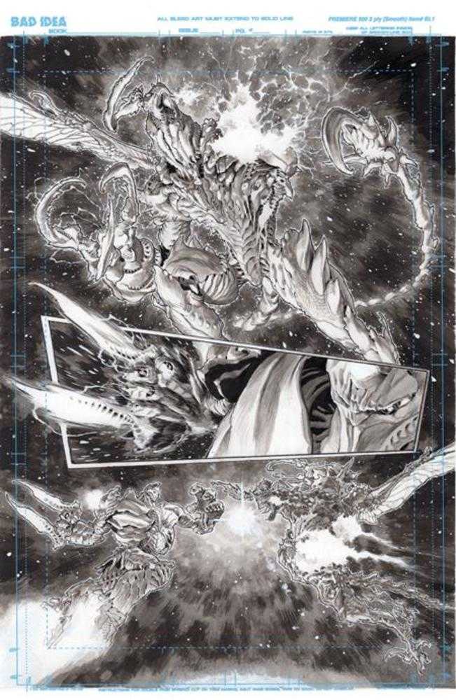 Olympus Saga Megalith #1 Cover P Lewis Larosa Original Art 13 Variant