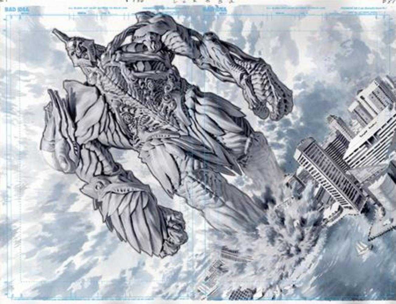 Olympus Saga Megalith #1 Cover W Lewis Larosa Original Art 20 Variant