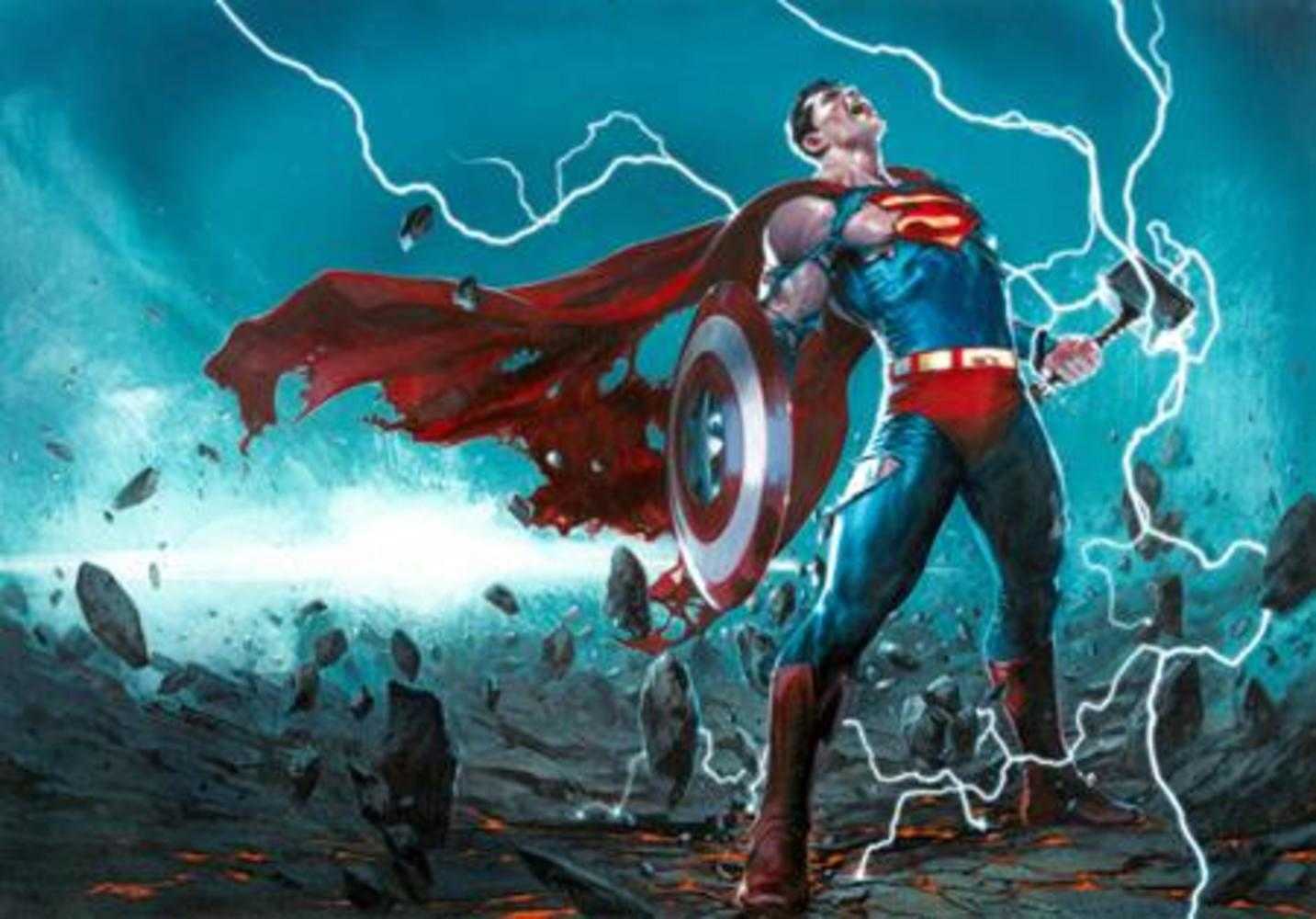 Avengers JLA #4 Facsimile Cover E Gabriele Dell Otto Wraparound
