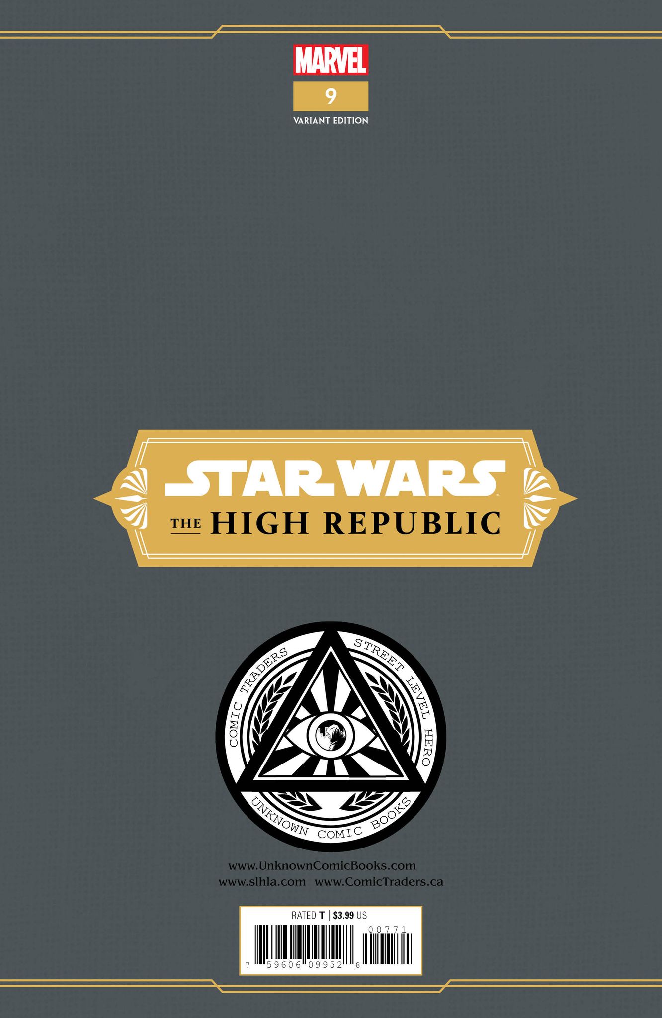 Star Wars High Republic #9 Unknown Comics Marco Turini Exclusive Var