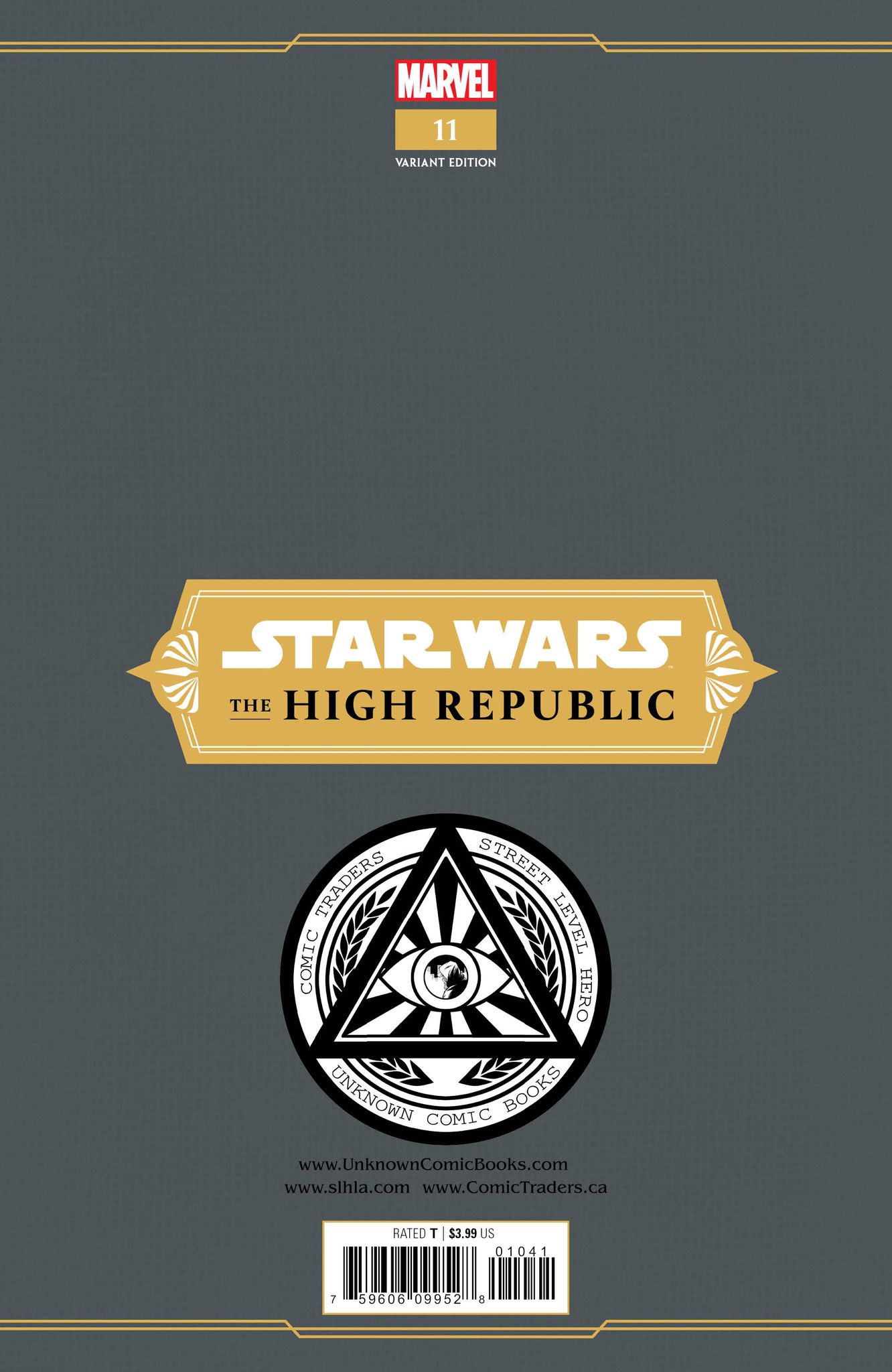 Star Wars High Republic #11 Unknown Comics Marco Turini Exclusive Var