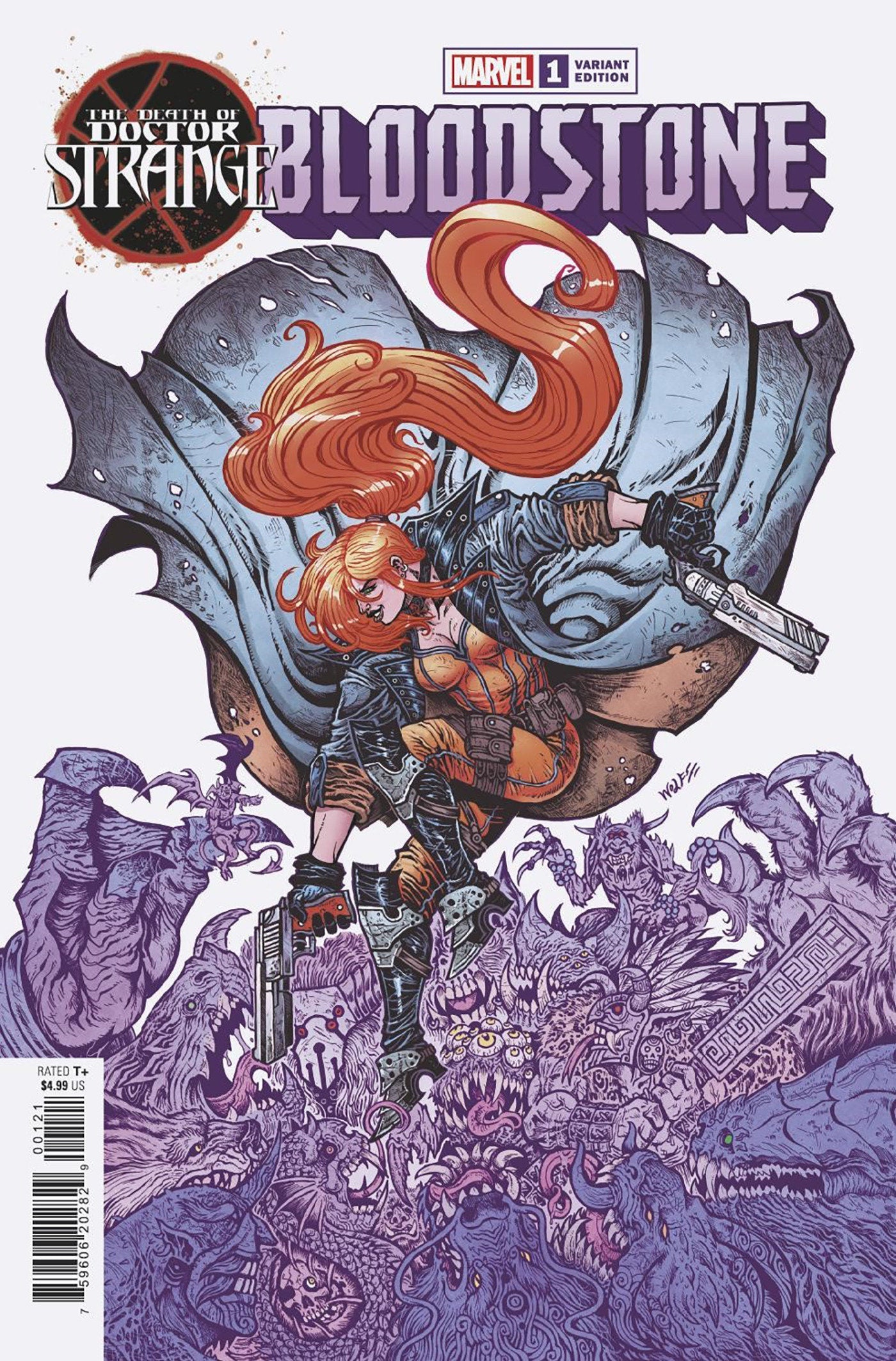 DEATH OF DOCTOR STRANGE: BLOODSTONE 1 WOLF VARIANT