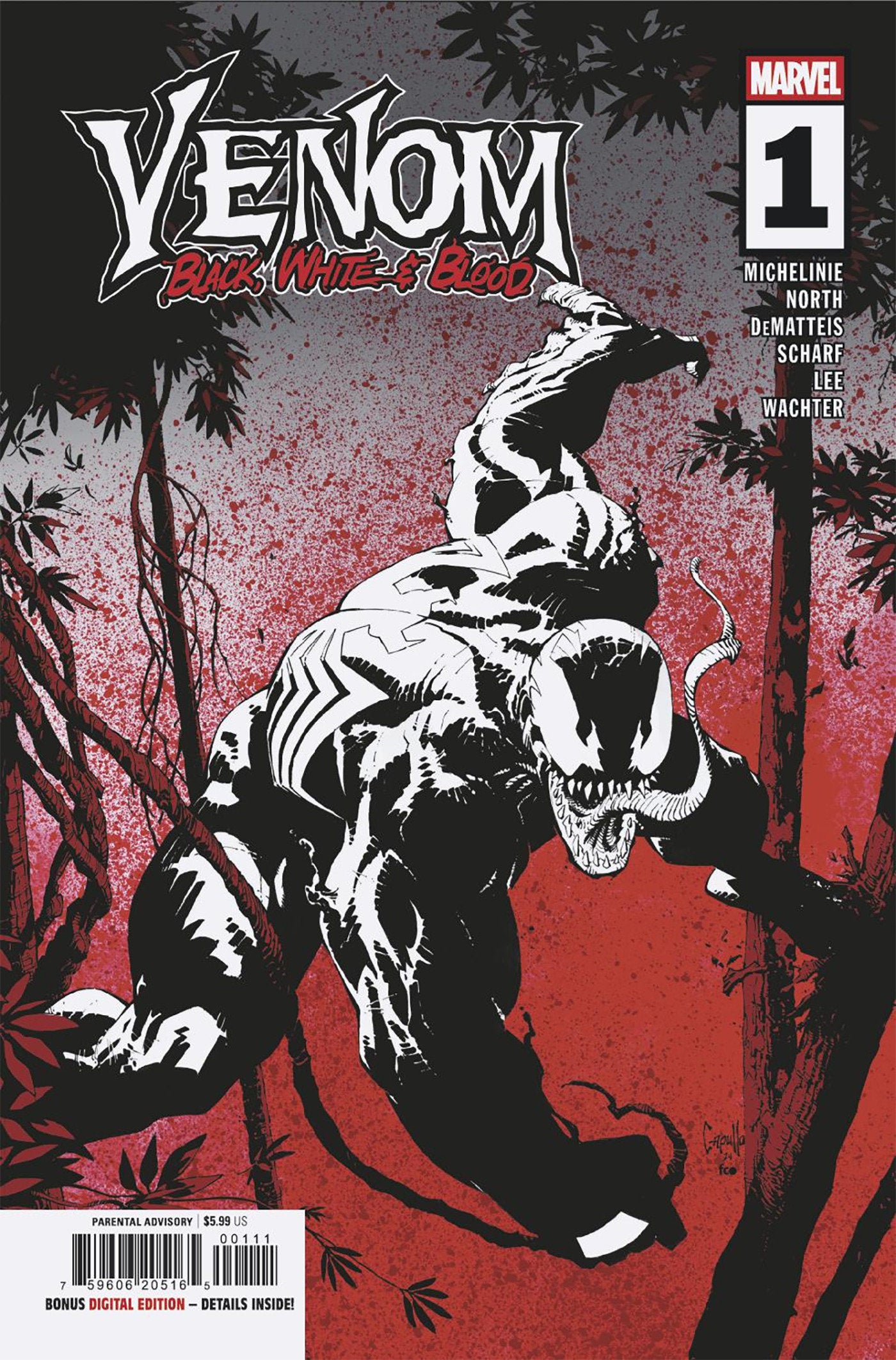 Venom: Black, White & Blood #1 Greg Capullo Main