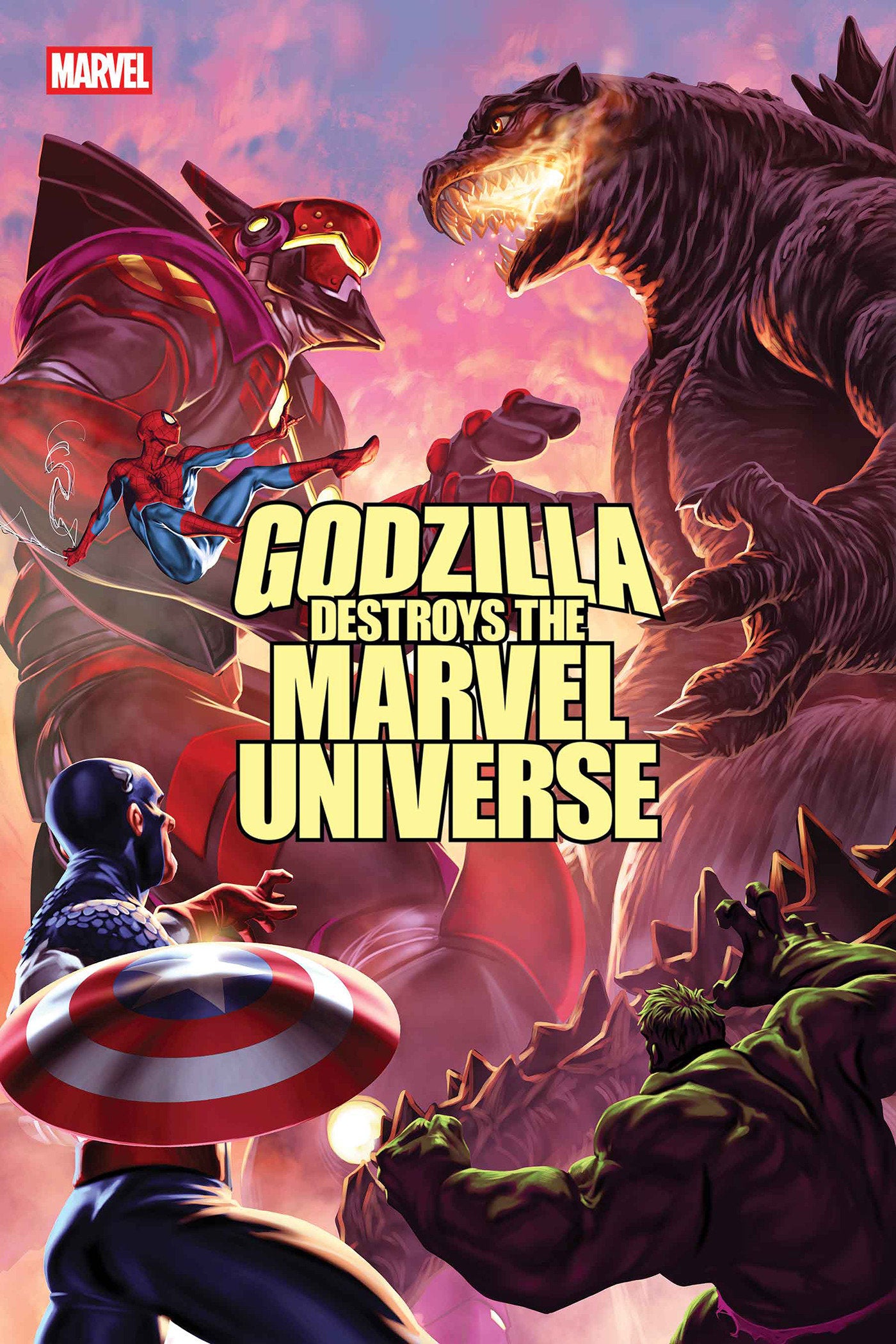 Godzilla Destroys The Marvel Universe #5 Mark brooks Main