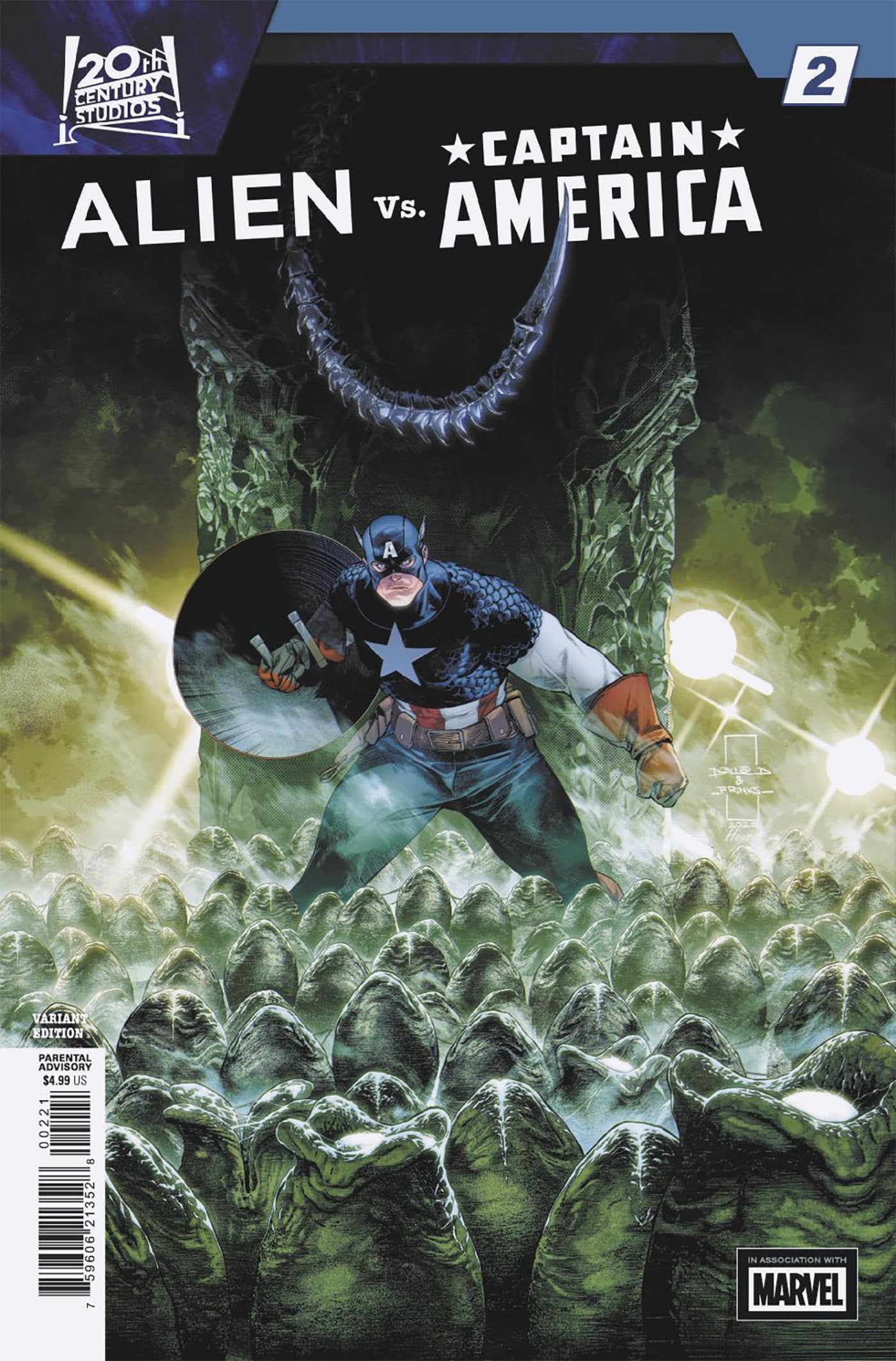 Alien vs. Captain America #2 Diazalpizar