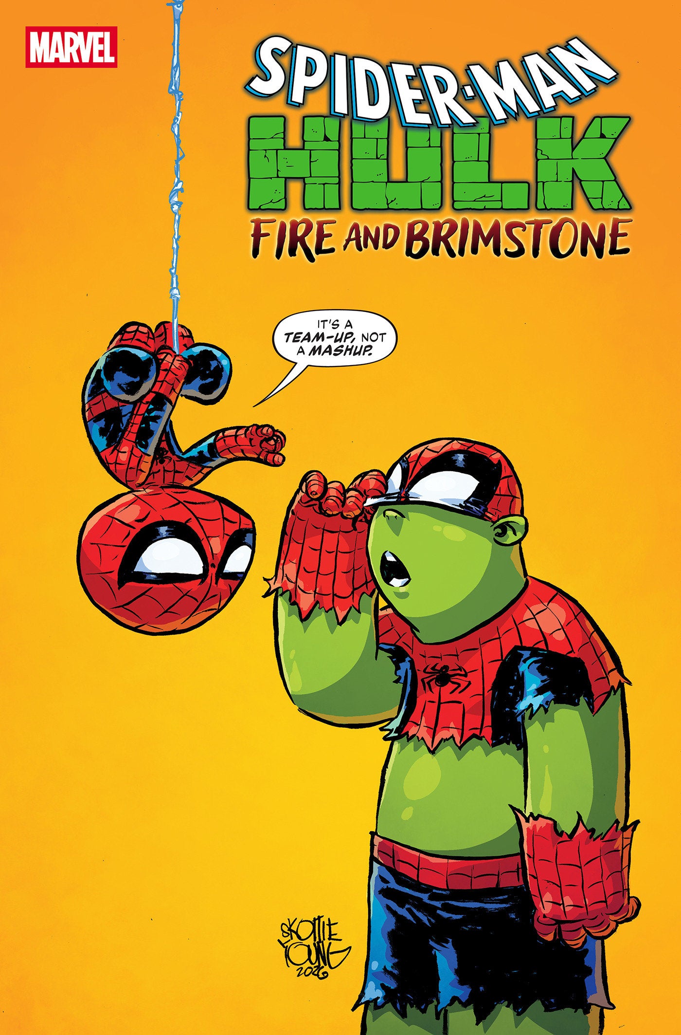 Spider-Man/Hulk: Fire And Brimstone #1 Skottie Young