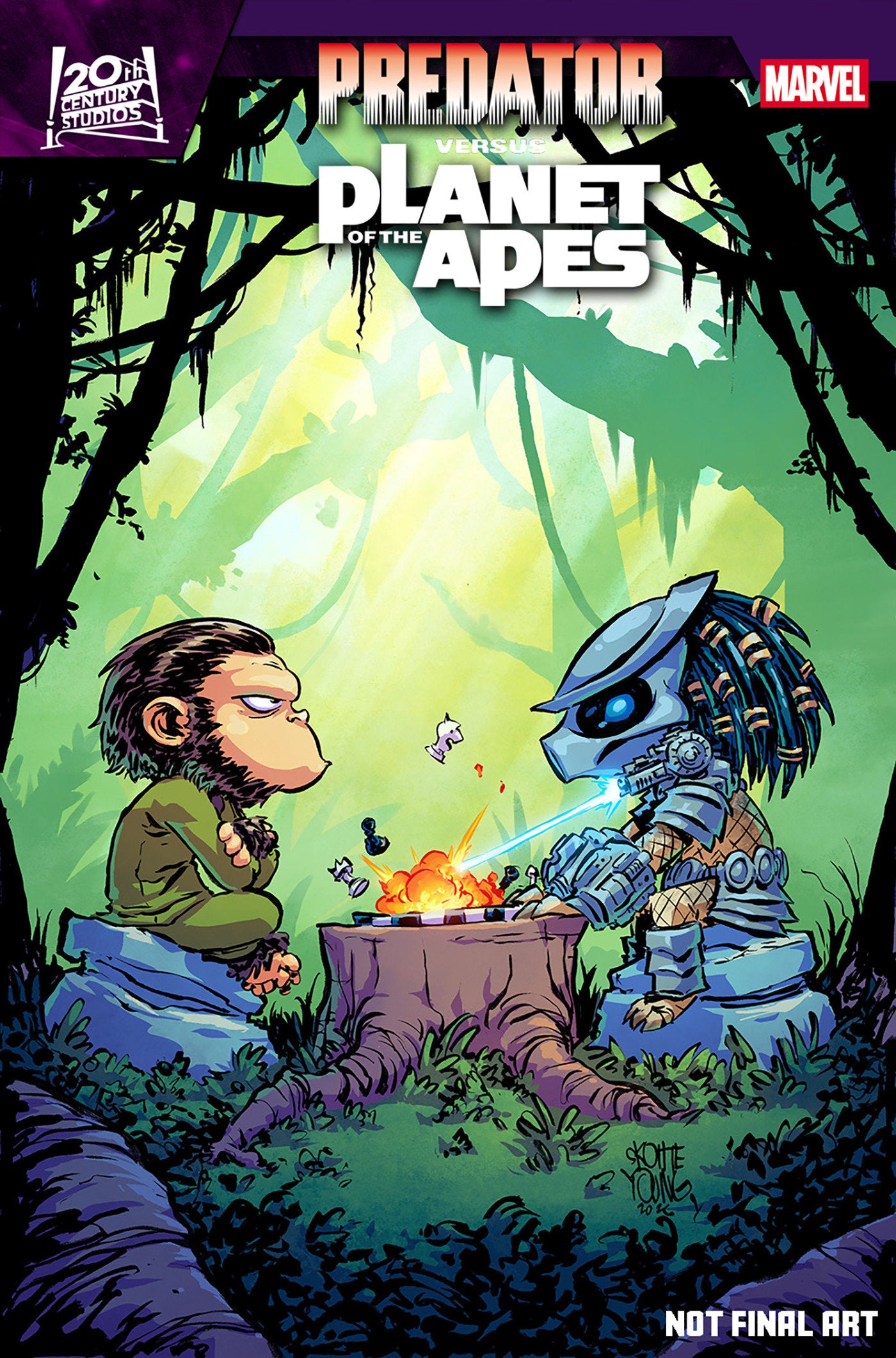 Predator vs. The Planet Of The Apes #1 Skottie Young