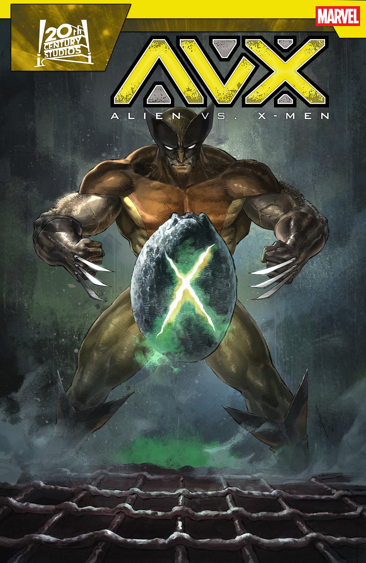 Alien vs. X-Men #1 Alan Quah Poster Homage