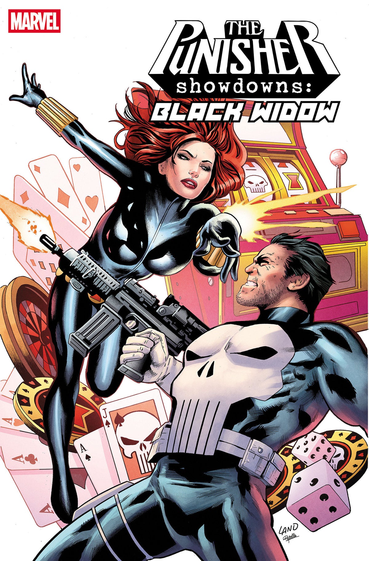 Punisher Showdowns: Black Widow #1 Greg Land Main