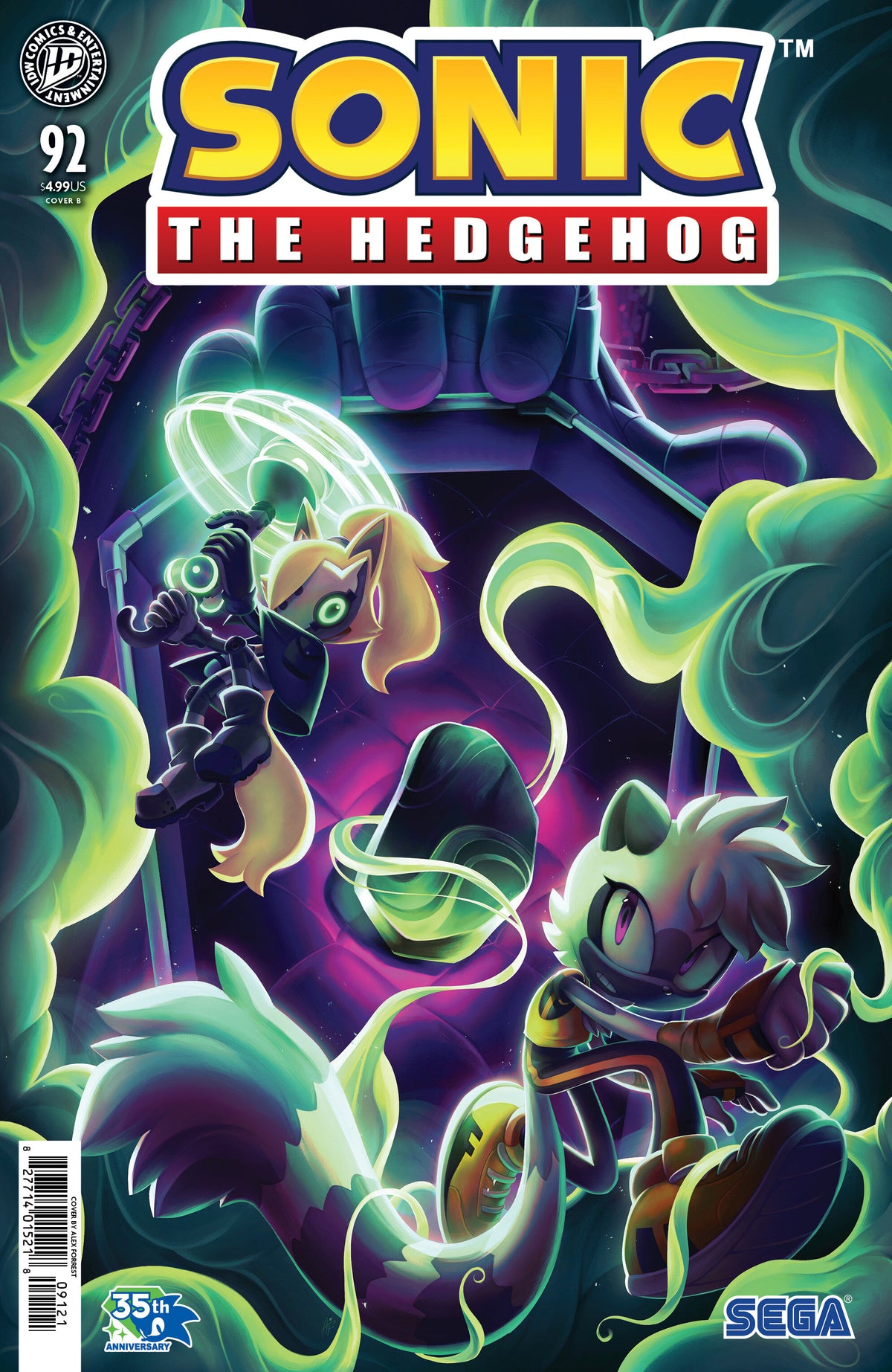 Sonic The Hedgehog #92 Variant B Alex Forrest
