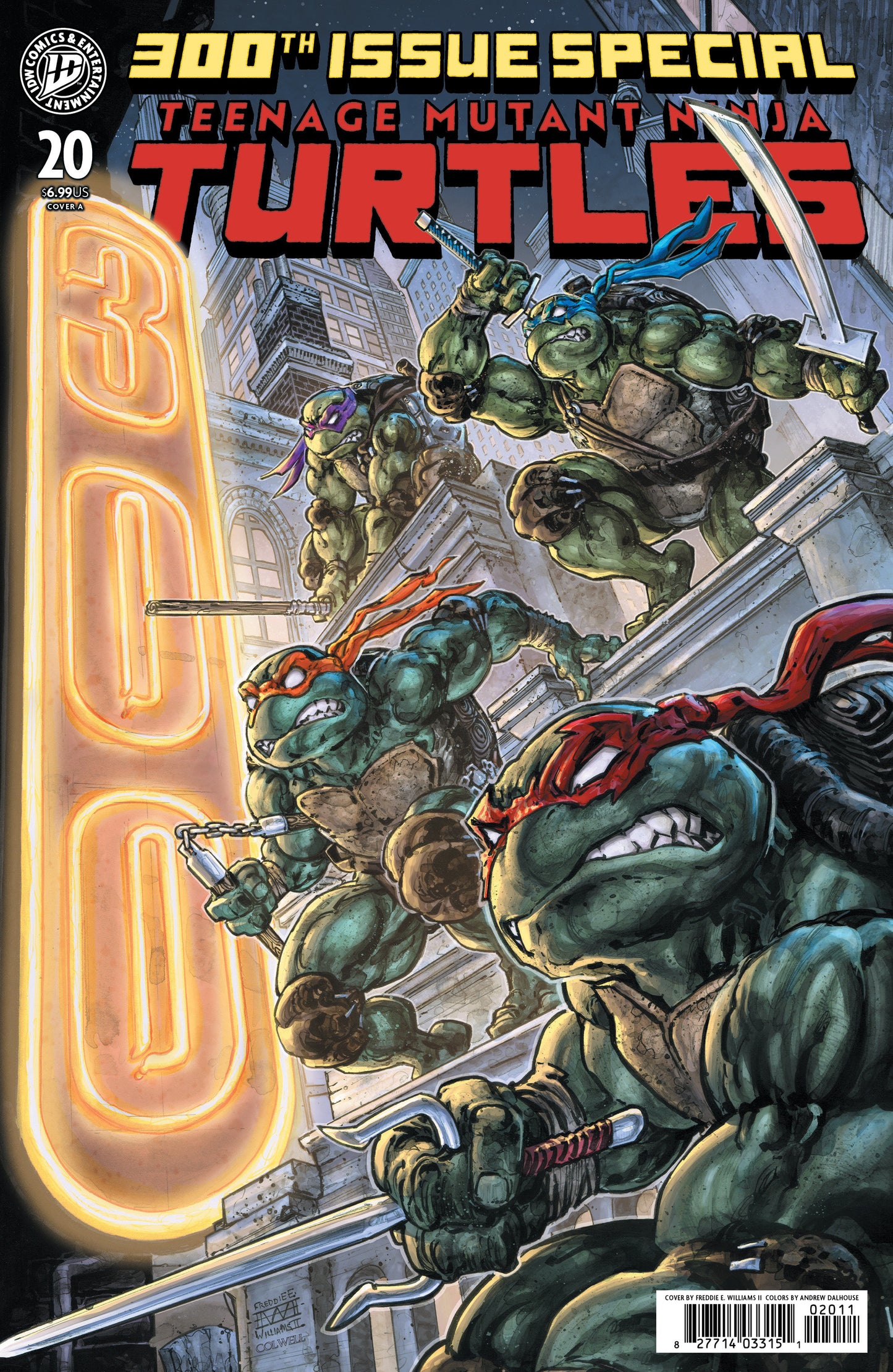 Teenage Mutant Ninja Turtles #20: 300th Cover A Freddie Williams II