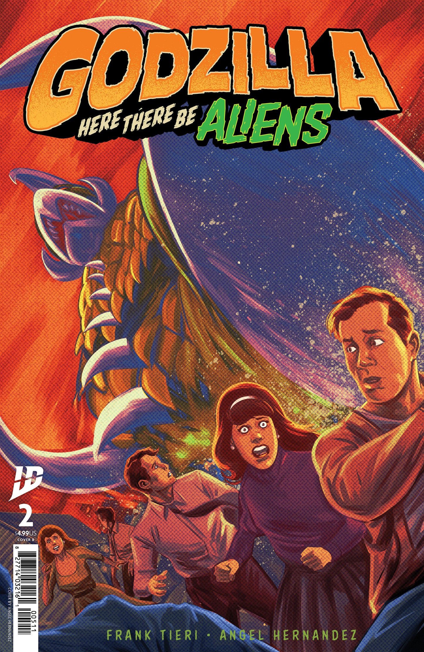 Godzilla: Here There Be Aliens #2 Cover B (Hernandez)