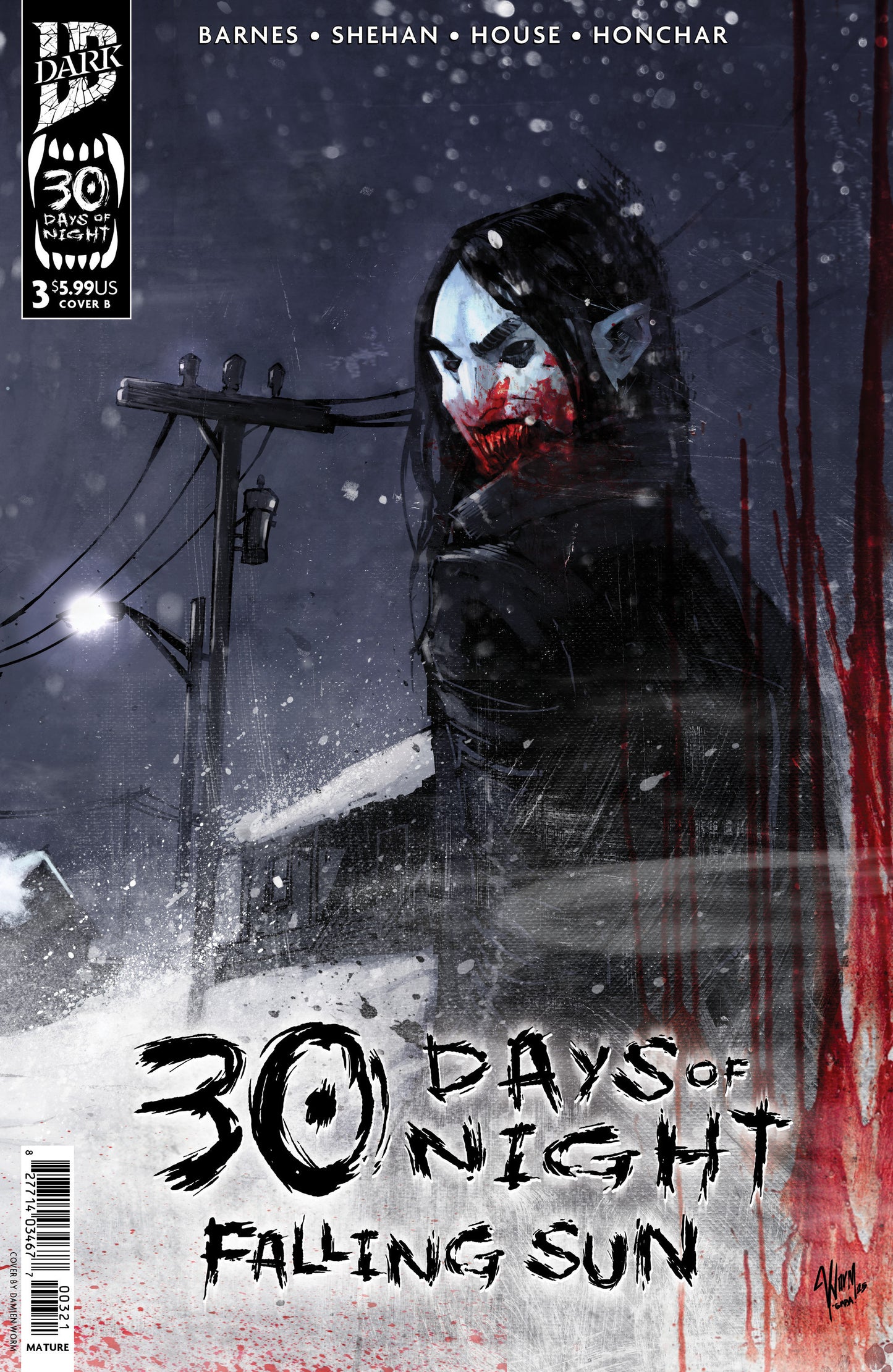 30 Days Of Night: Falling Sun #3 Damien Worm (PRESALE 02/25/26)