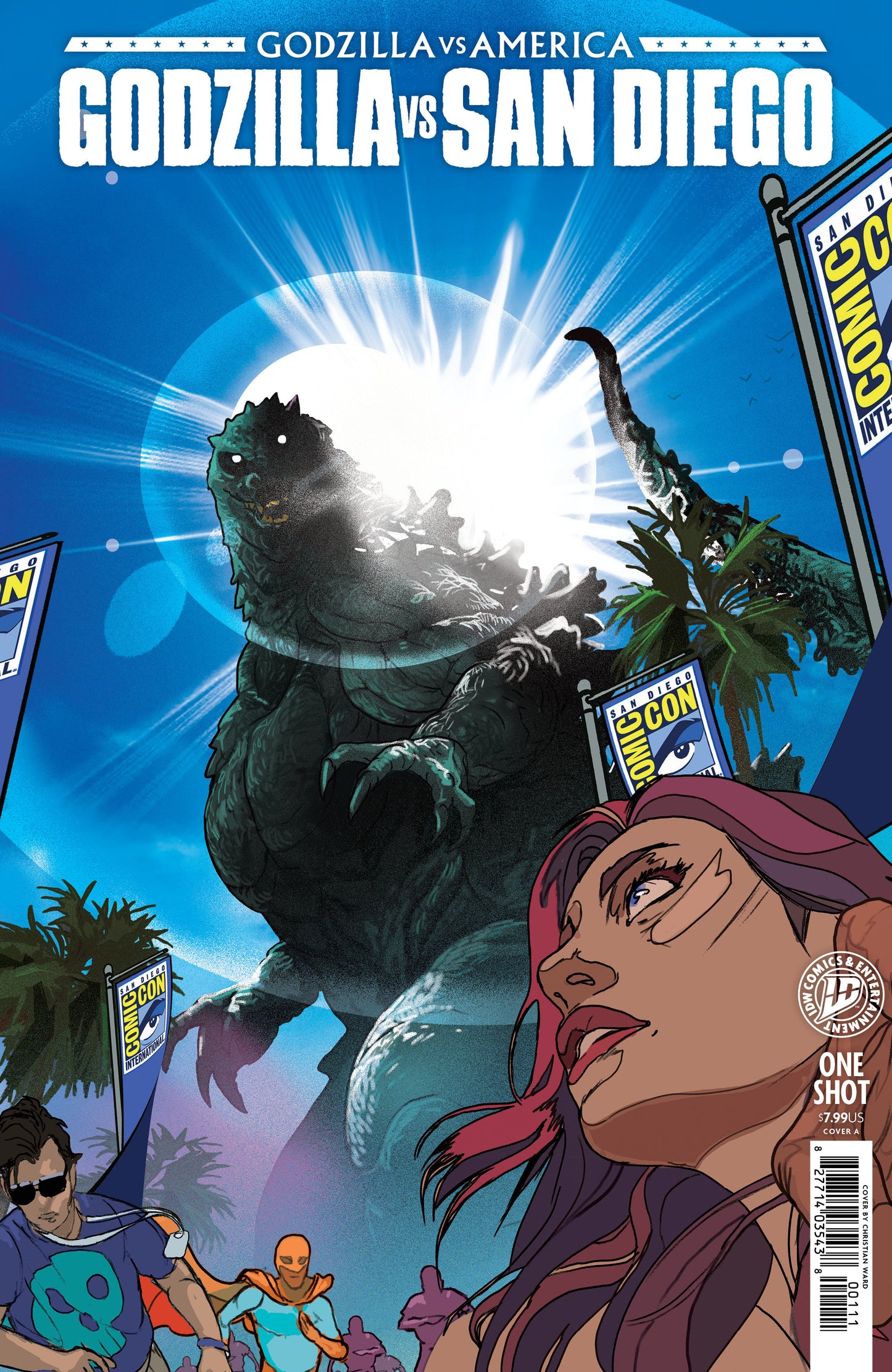 Godzilla vs. America: San Diego Cover A (Ward) SDCC Cover