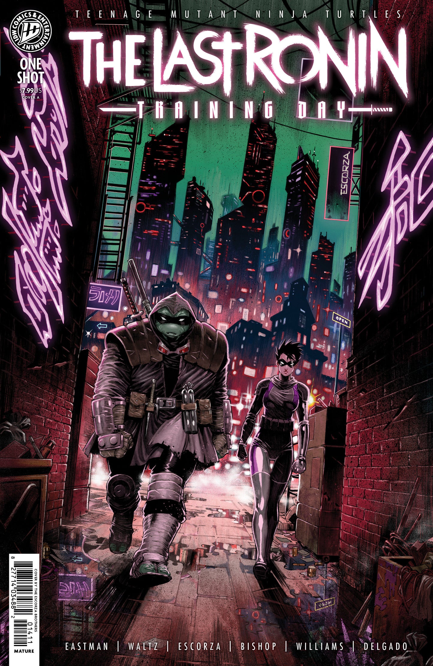 Teenage Mutant Ninja Turtles: The Last Ronin Training Day Cover A Escorza