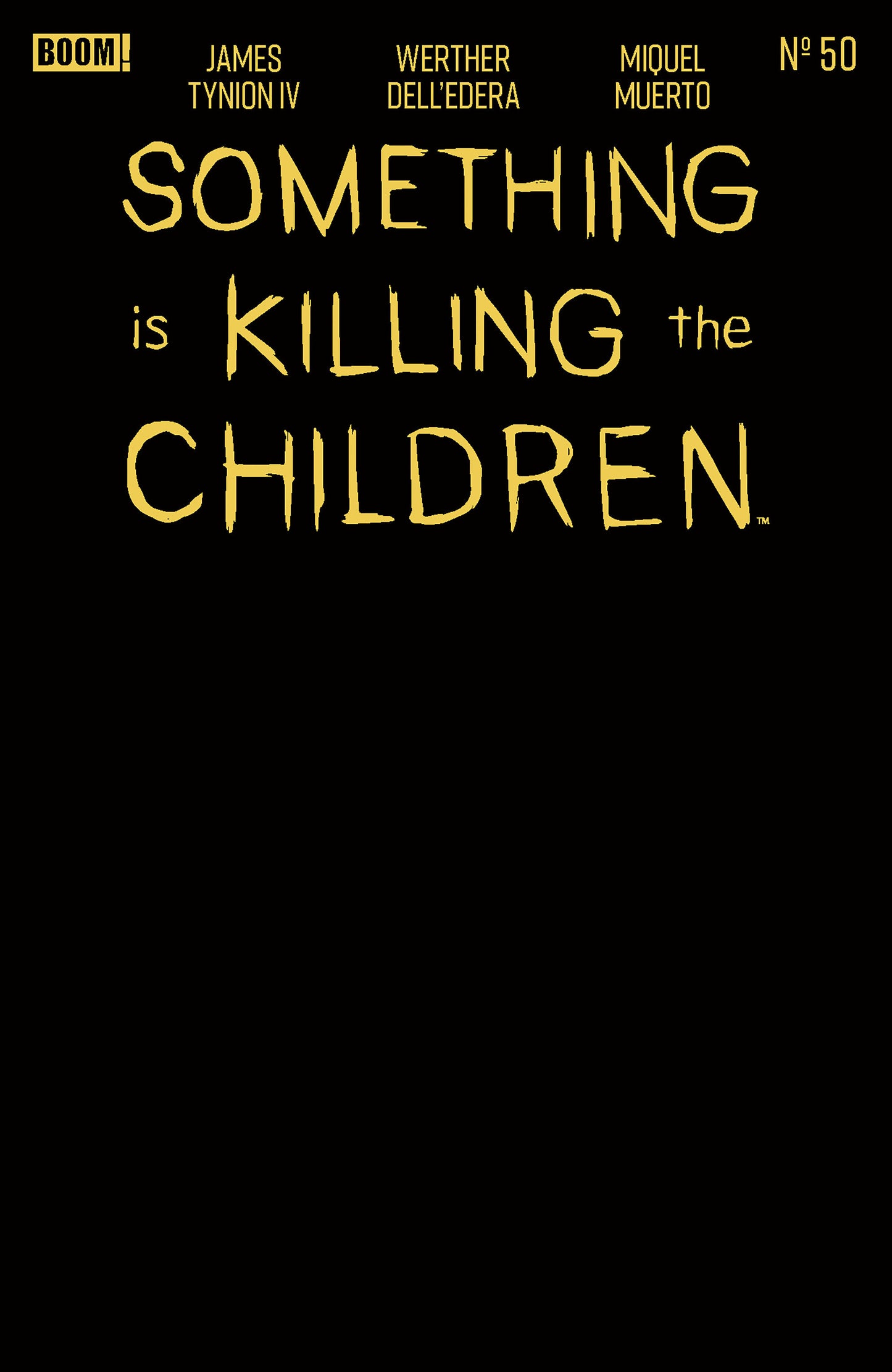 Something Is Killing The Children #50 E Gold Blank Sketch FOIL Stamp