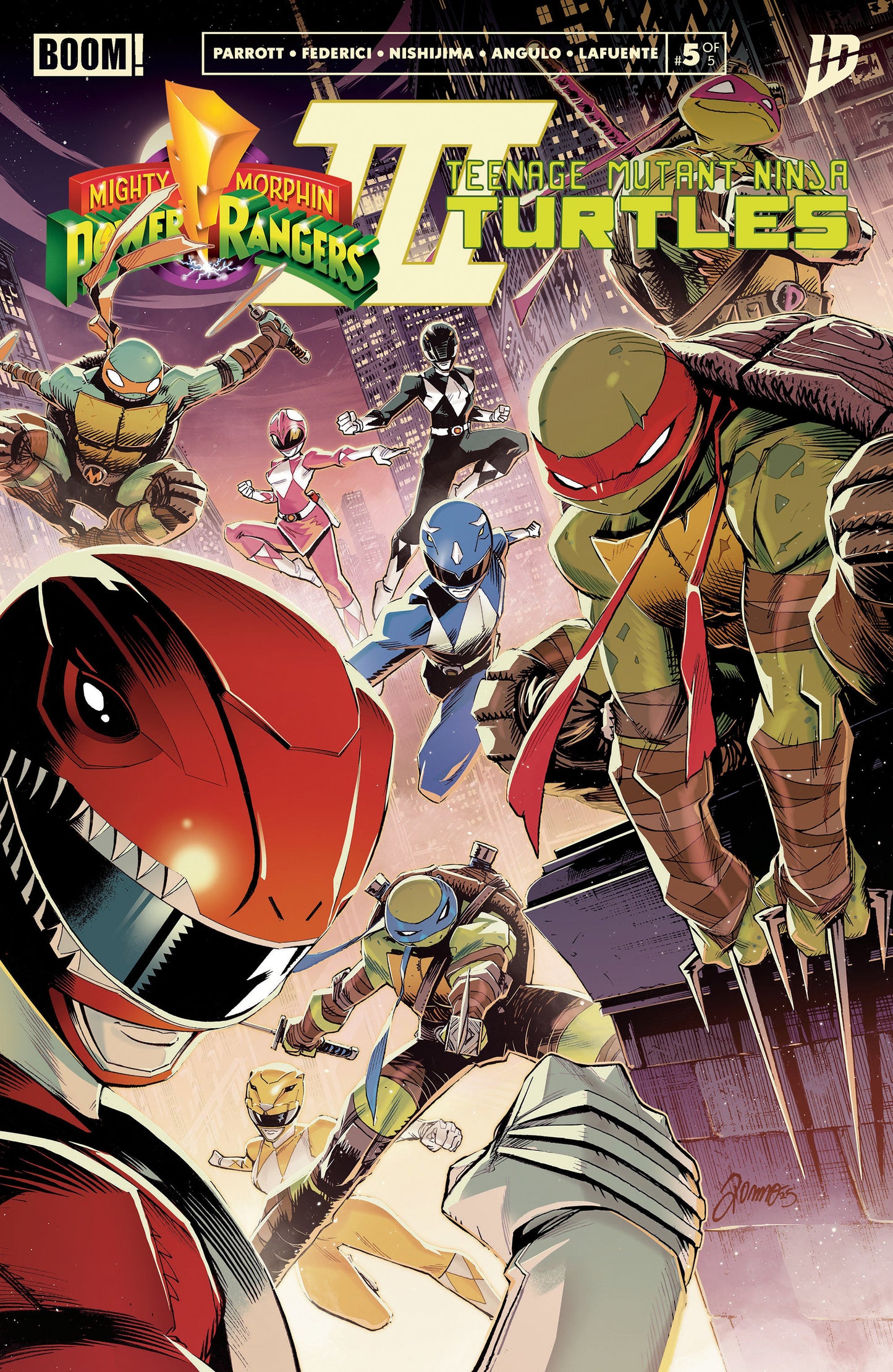 Mighty Morphin Power Rangers/TMNT III #5 A Main