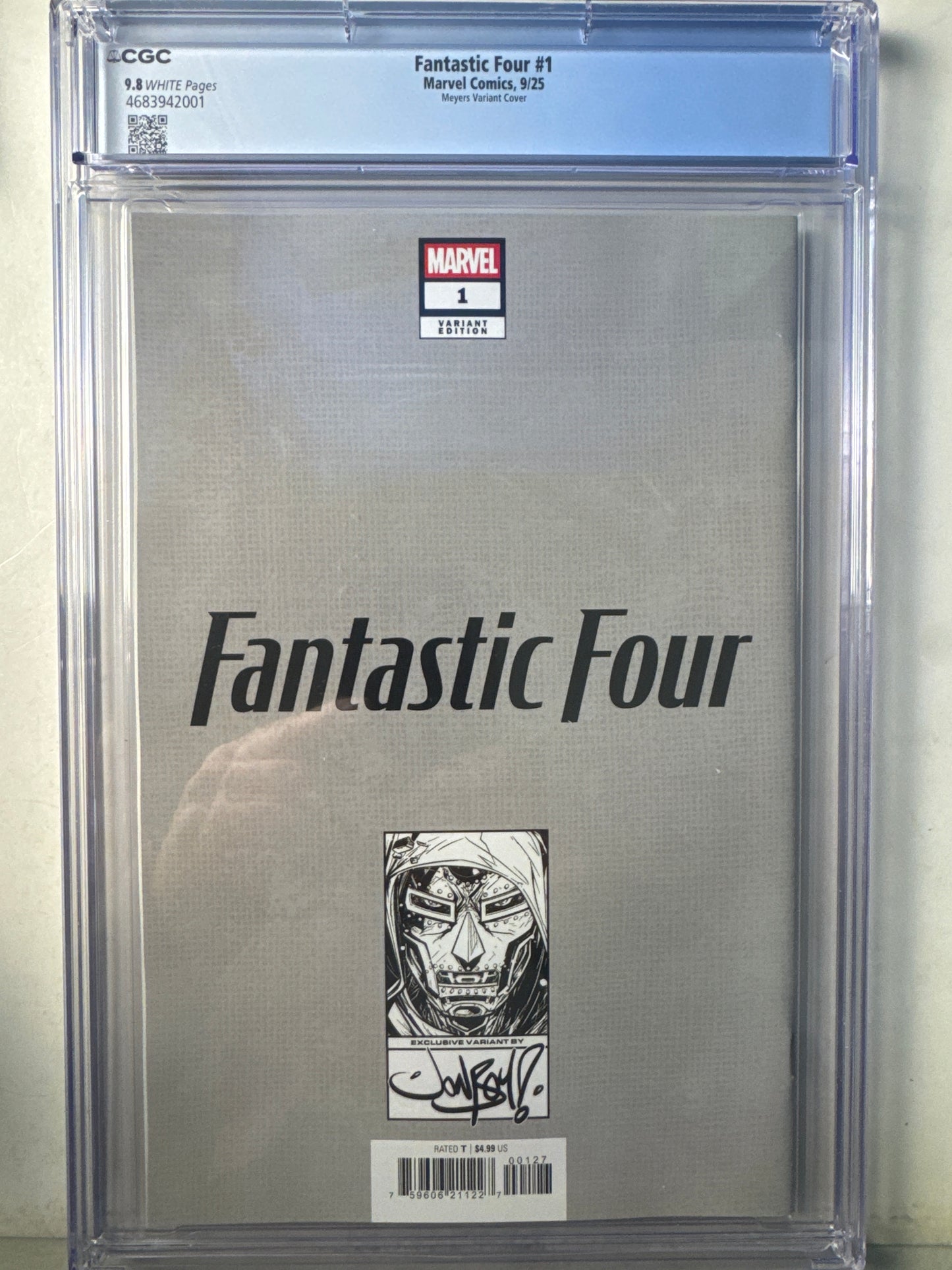 Fantastic Four #1 Jonboy Meyers SDCC 2025 Exclusive CGC 9.8