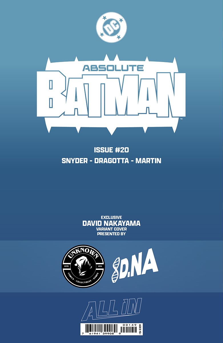 ABSOLUTE BATMAN #20 DAVID NAKAYAMA EXCLUSIVE VAR