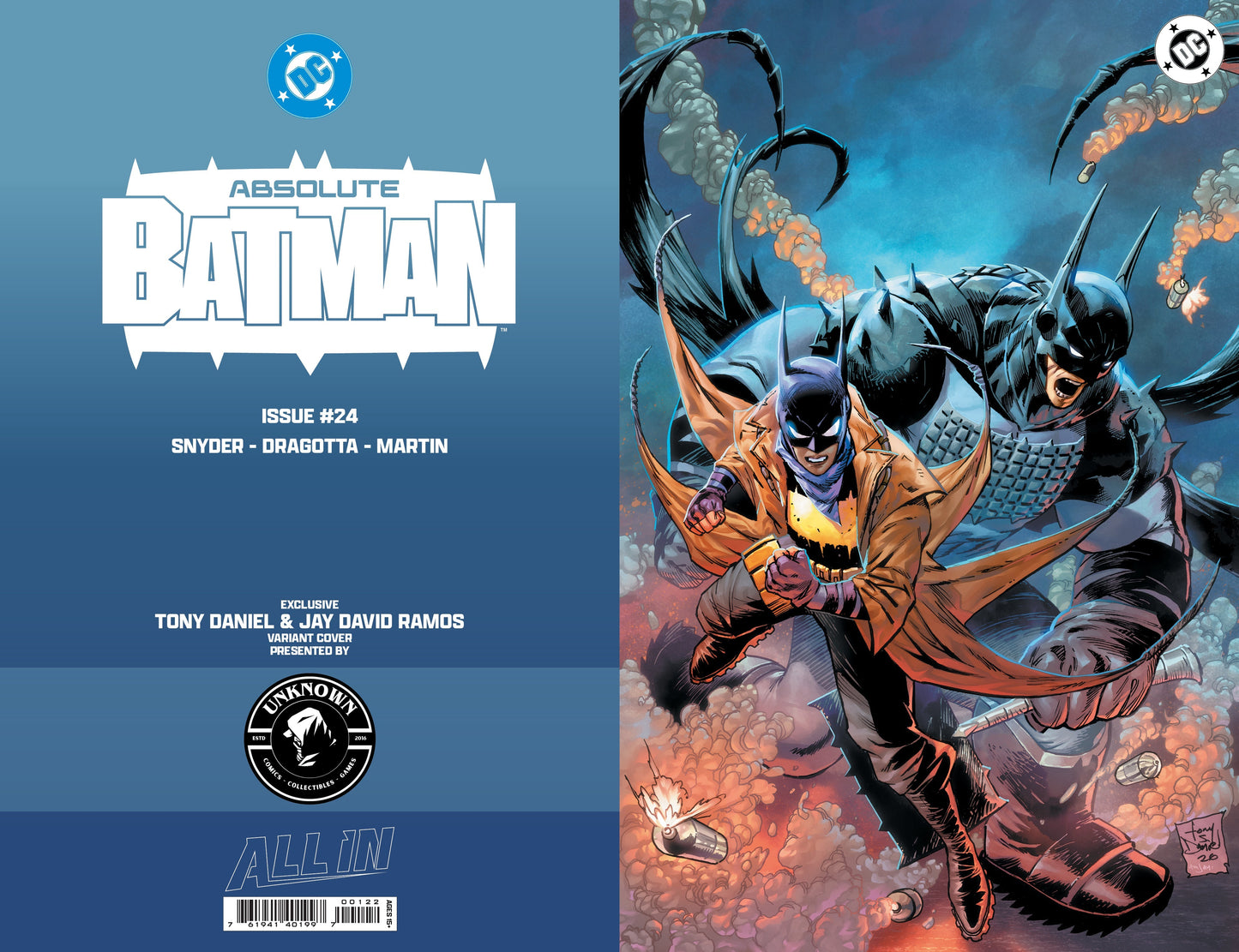 ABSOLUTE BATMAN #24 TONY DANIEL EXCLUSIVE VIRGIN VAR