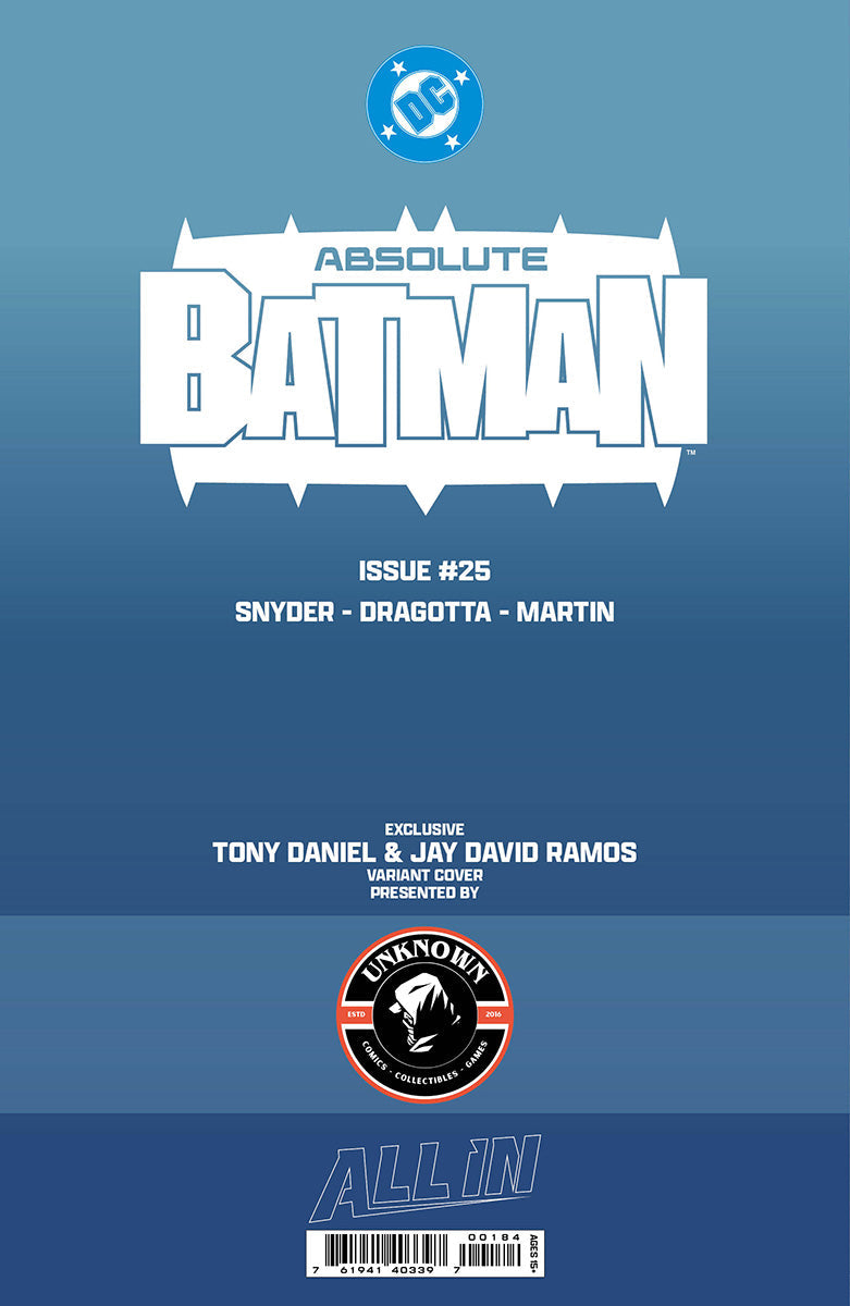 ABSOLUTE BATMAN #25 TONY DANIEL EXCLUSIVE VAR