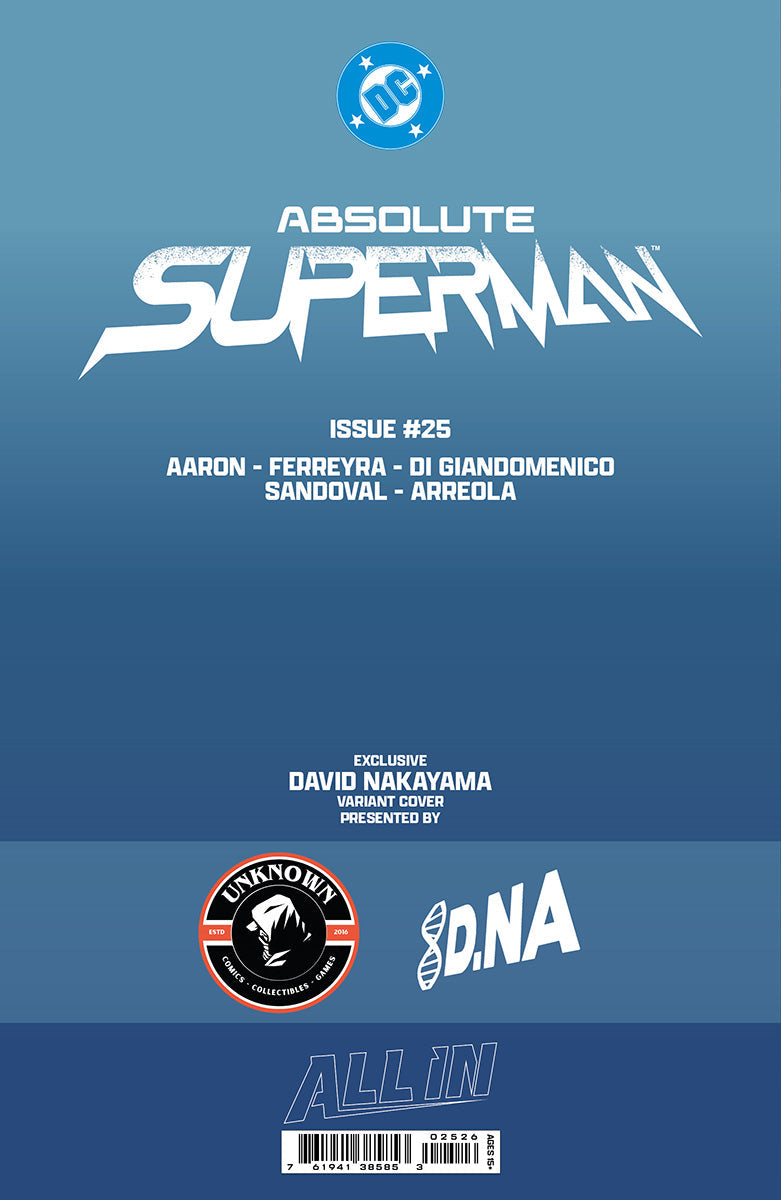 ABSOLUTE SUPERMAN #25 DAVID NAKAYAMA EXCLUSIVE VAR