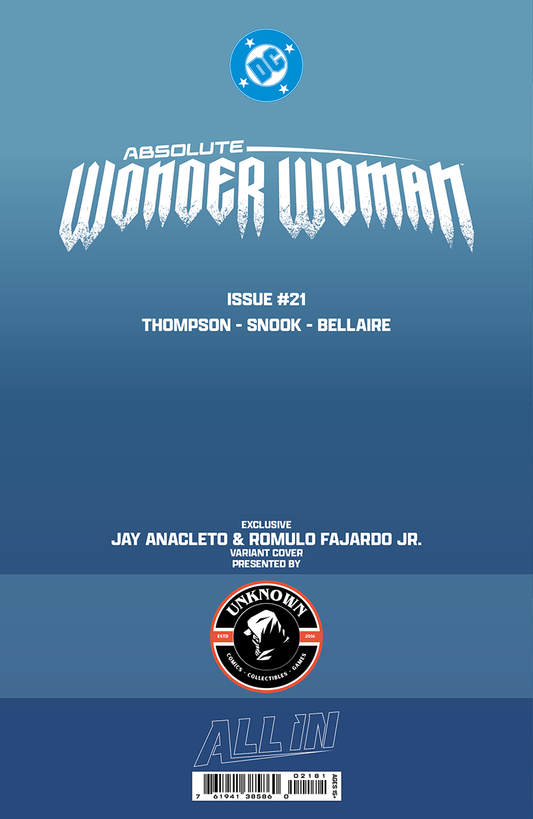 ABSOLUTE WONDER WOMAN #21 JAY ANACLETO EXCLUSIVE VIRGIN VAR