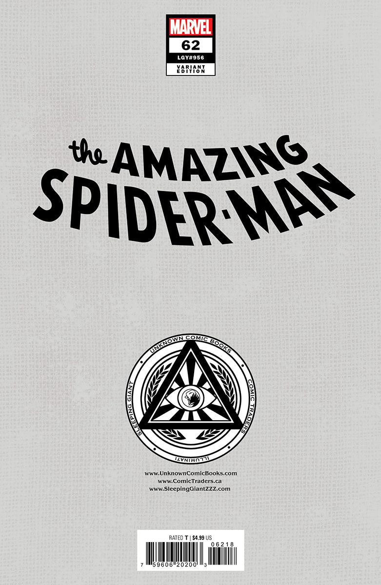 AMAZING SPIDER-MAN #62 UNKNOWN COMICS LEIRIX EXCLUSIVE VIRGIN VAR