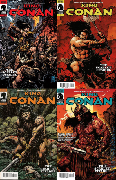King Conan: The Scarlet Citadel #1-4 Complete Series