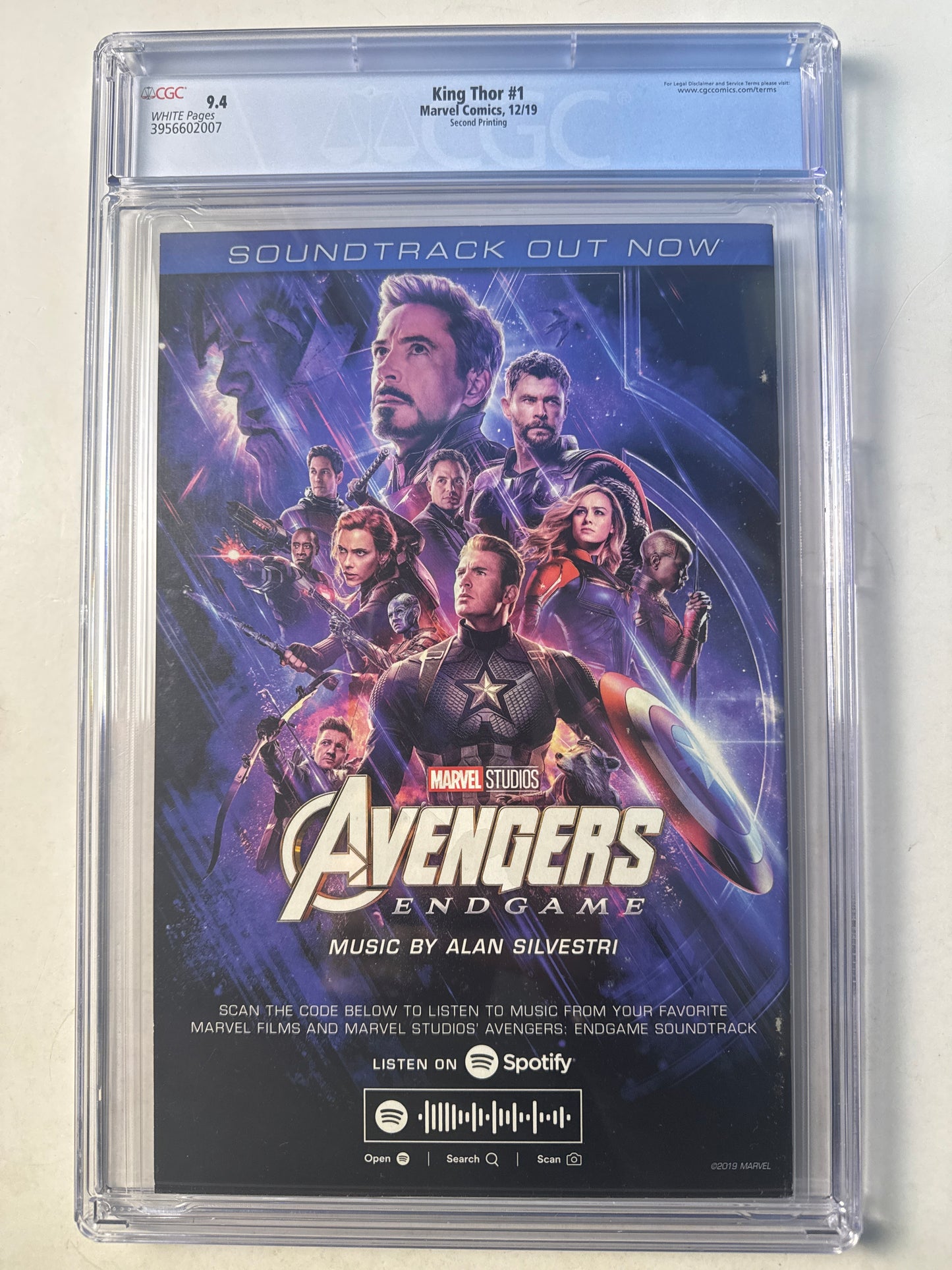 King Thor #1 Esad Ribic 2nd Print RARE LPR CGC 9.4