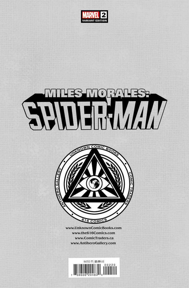 Miles Morales: Spider-Man #2 Unknown Comics Ben Harvey Exclusive Virgin Var