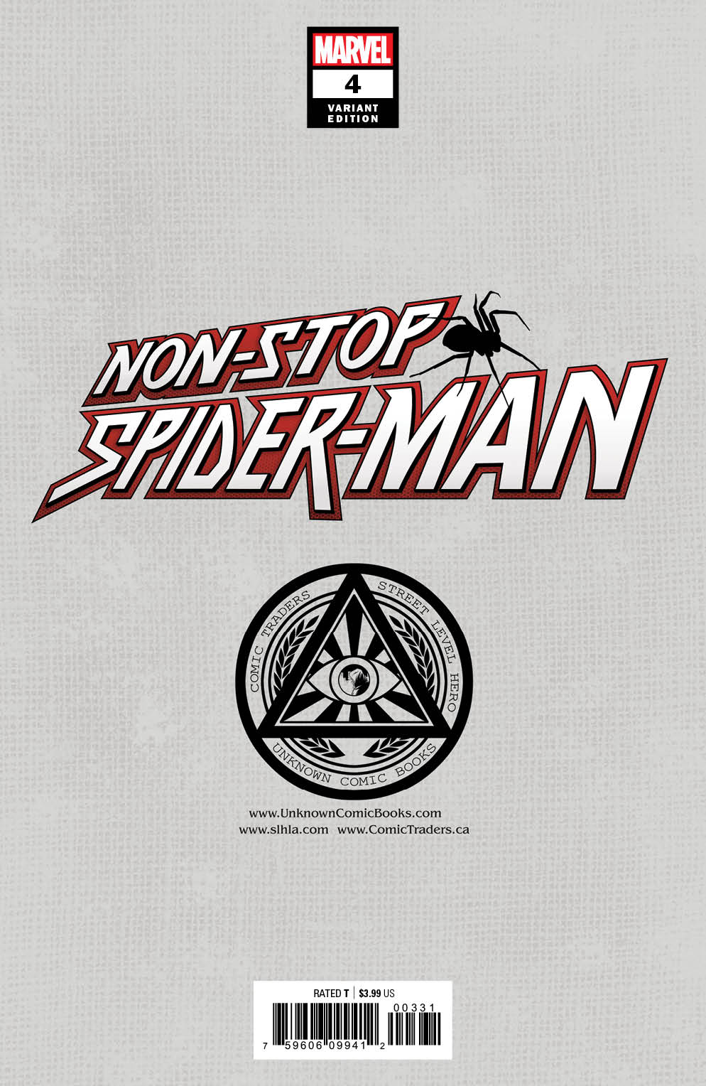 Non-Stop Spider-Man #4 Unknown Comics Gabriele Dell'Otto Exclusive Var