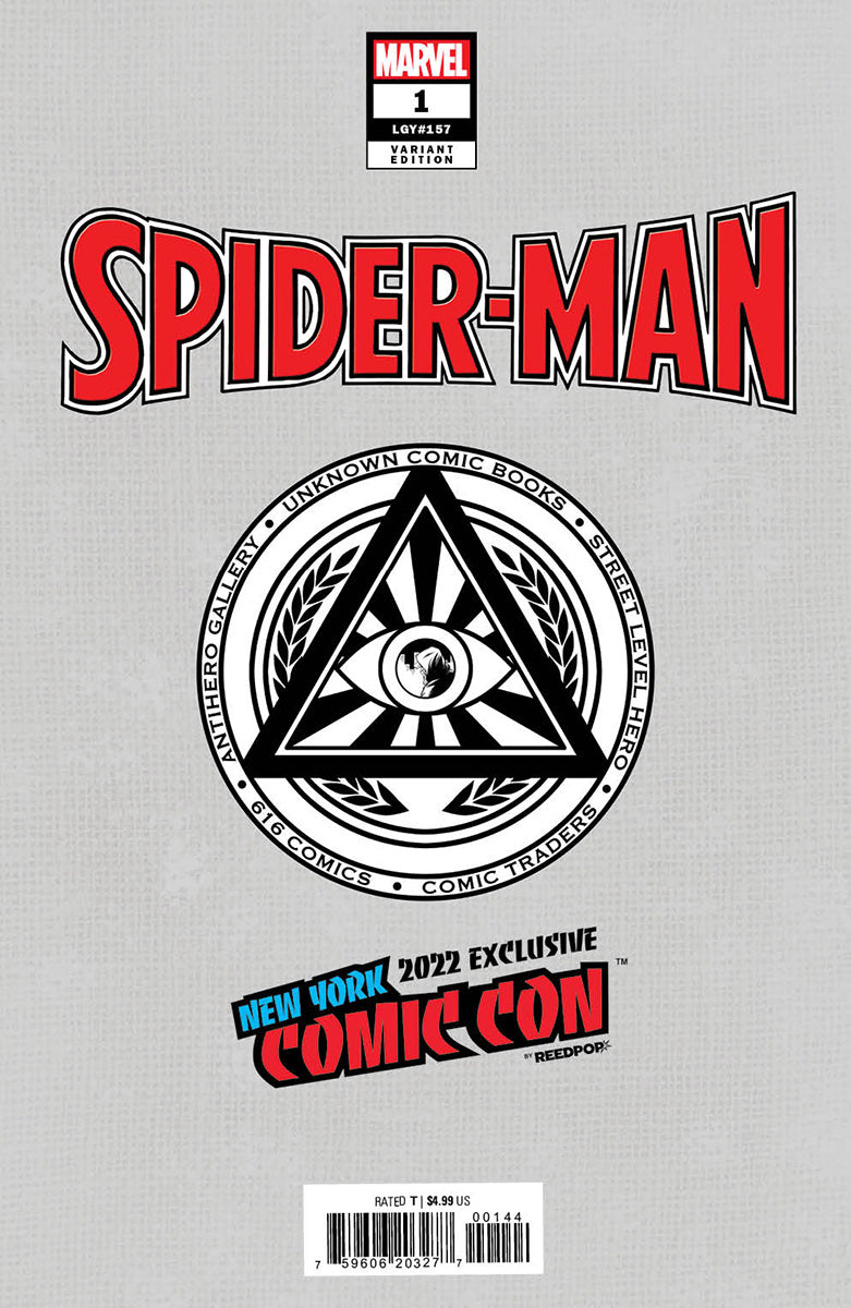 SPIDER-MAN #1 UNKNOWN COMICS SABINE RICH NYCC 2022 EXCLUSIVE VIRGIN VAR