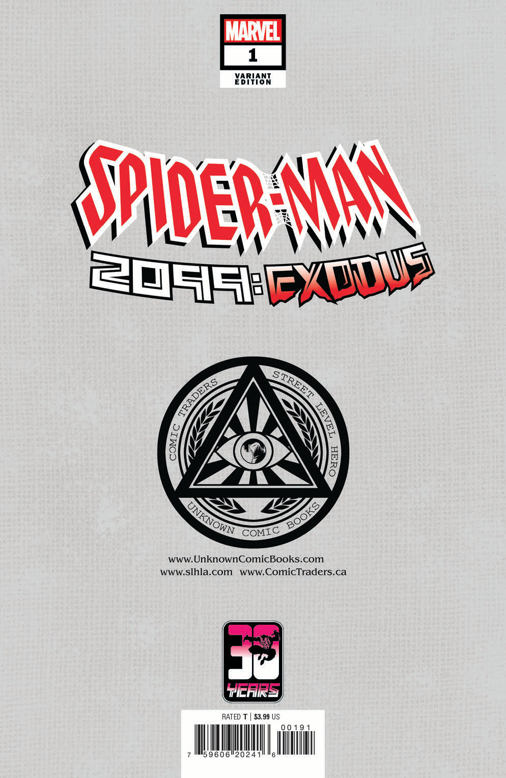 Spider-Man 2099: Exodus #1 Unknown Comics Alan Quah Exclusive Var