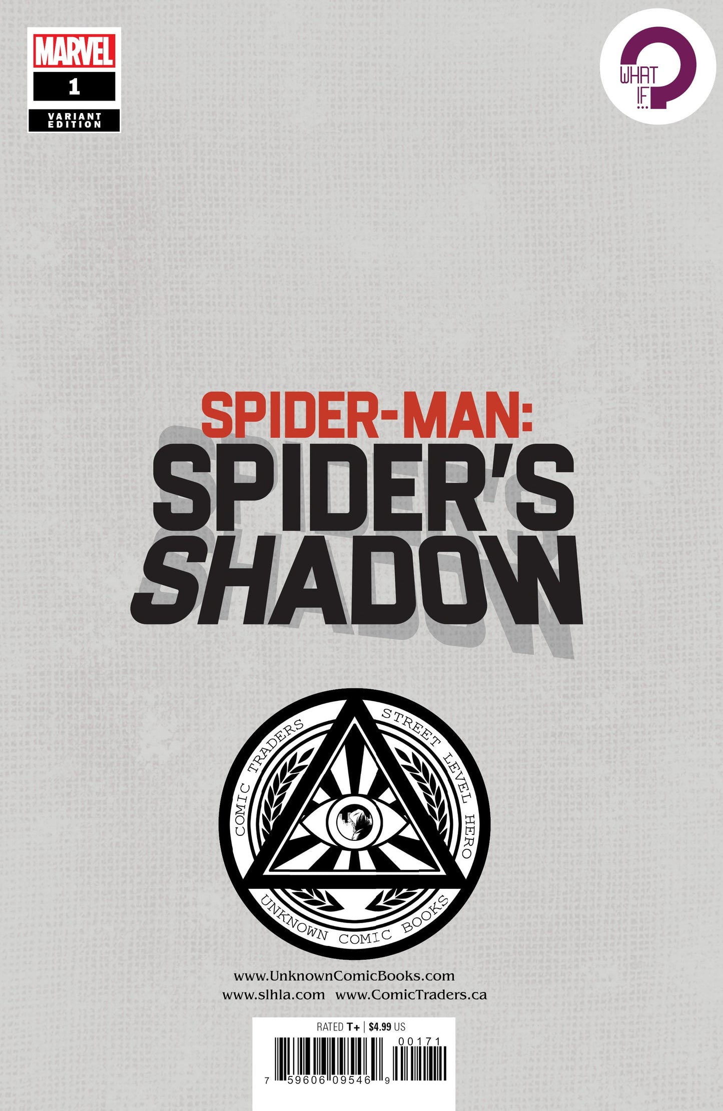 Spider-Man Spiders Shadow #1 (Of 4) Unknown Comics Miguel Mercado Exclusive Var