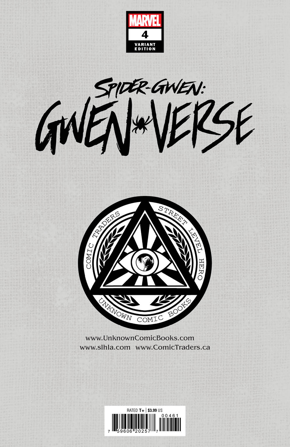 Spider-Gwen: Gwenverse #4 Unknown Comics Philip Tan Exclusive Virgin Var