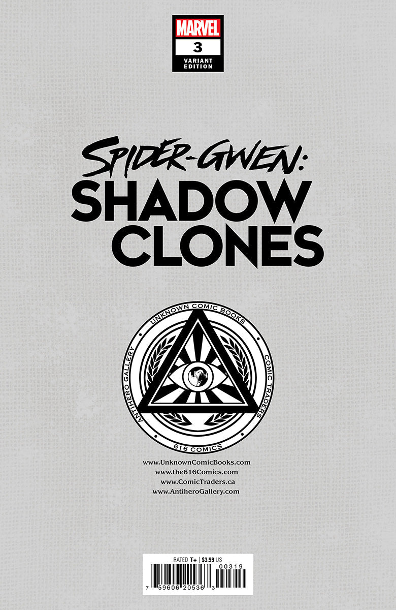 Spider-Gwen: Shadow Clones #3 Unknown Comics Kael Ngu Exclusive Virgin Var