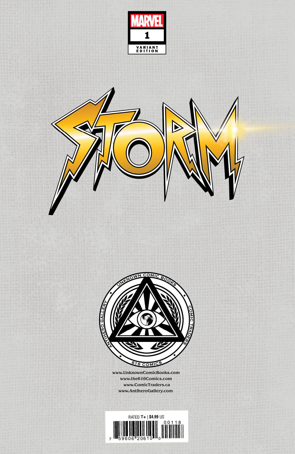 Storm #1 Unknown Comics Sabine Rich Exclusive Virgin Var