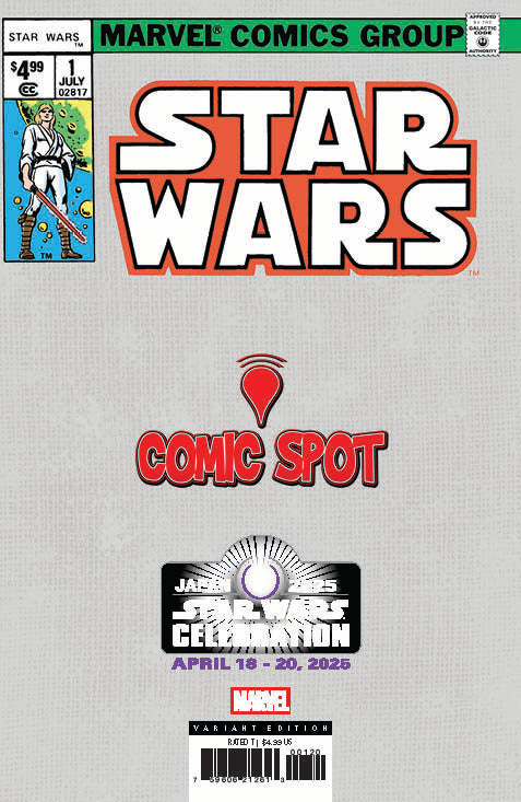 Star Wars #1 Facsimile Comics Spot Tyler Kirkham Star Wars Celebration 2025 Exclusive Virgin Var