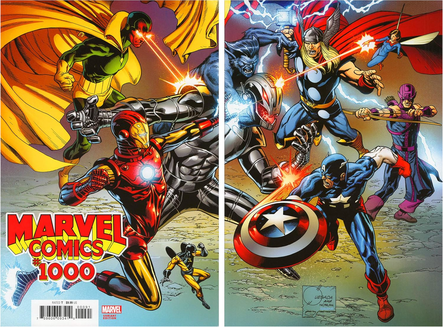 MARVEL COMICS #1000 QUESADA WRAPAROUND VAR