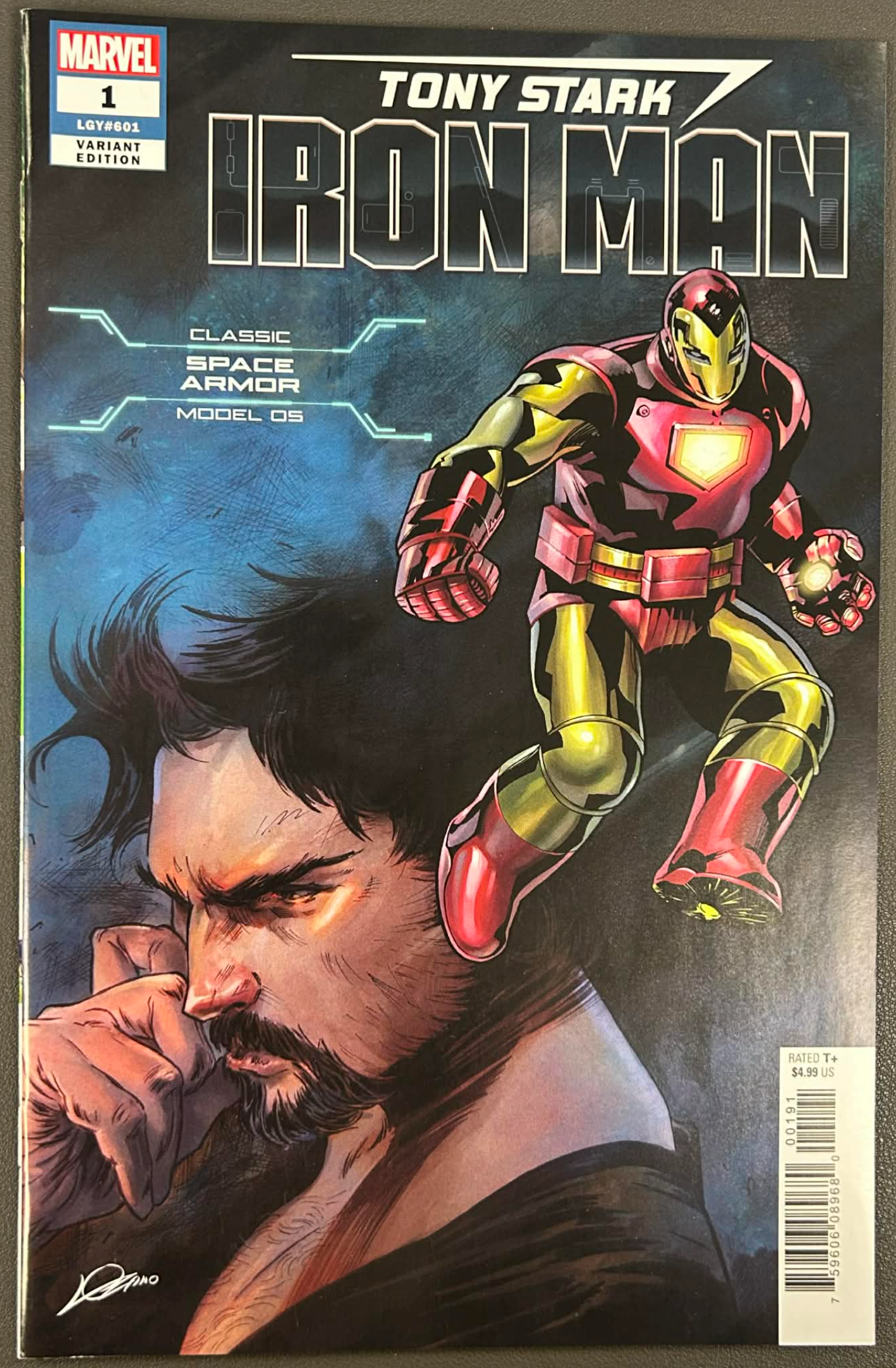 TONY STARK IRON MAN #1 CLASSIC SPACE ARMOR VAR