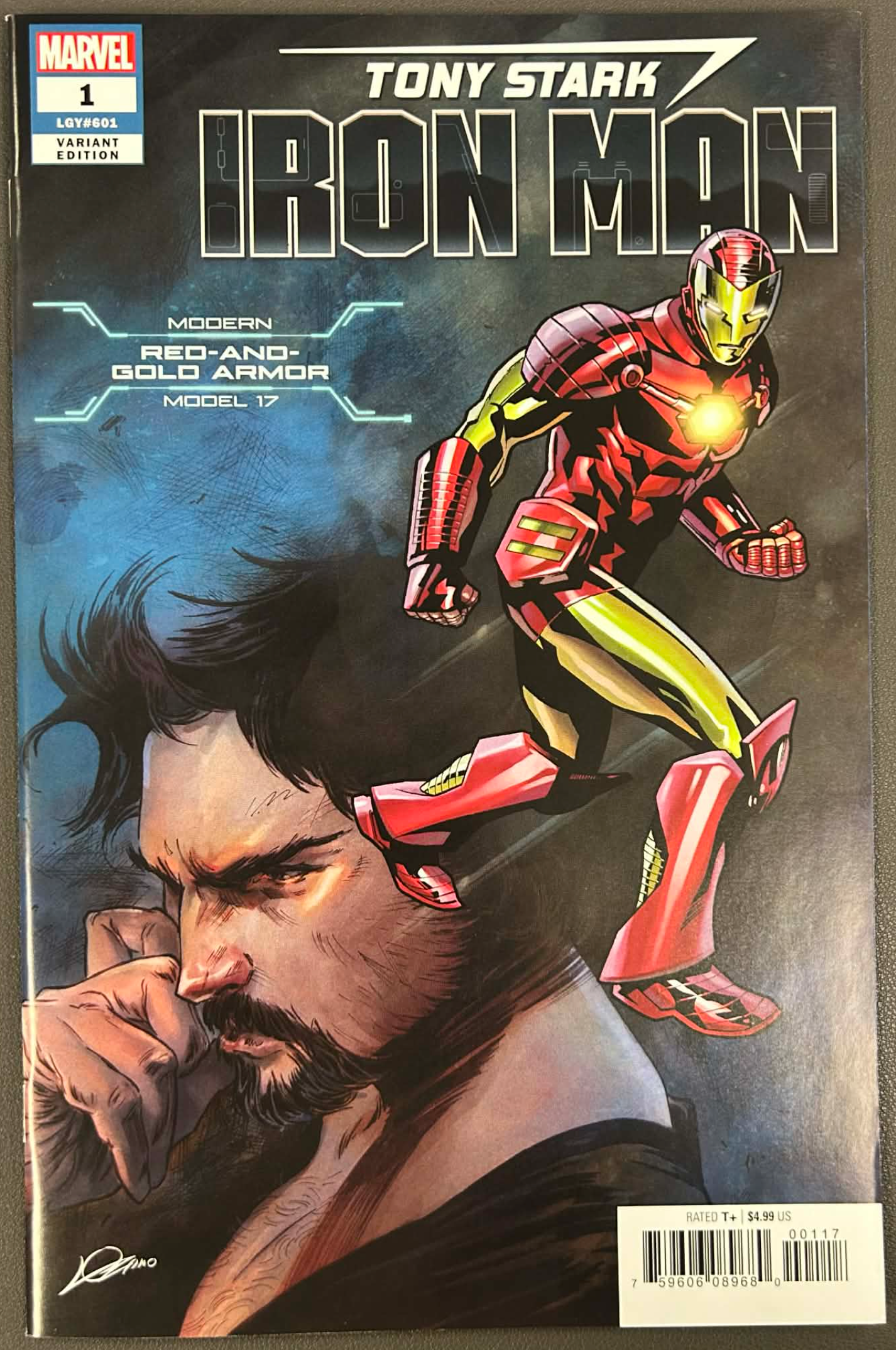 TONY STARK IRON MAN #1 HEROES REBORN MODERN RED AND GOLD ARMOR VAR 6/20/2018