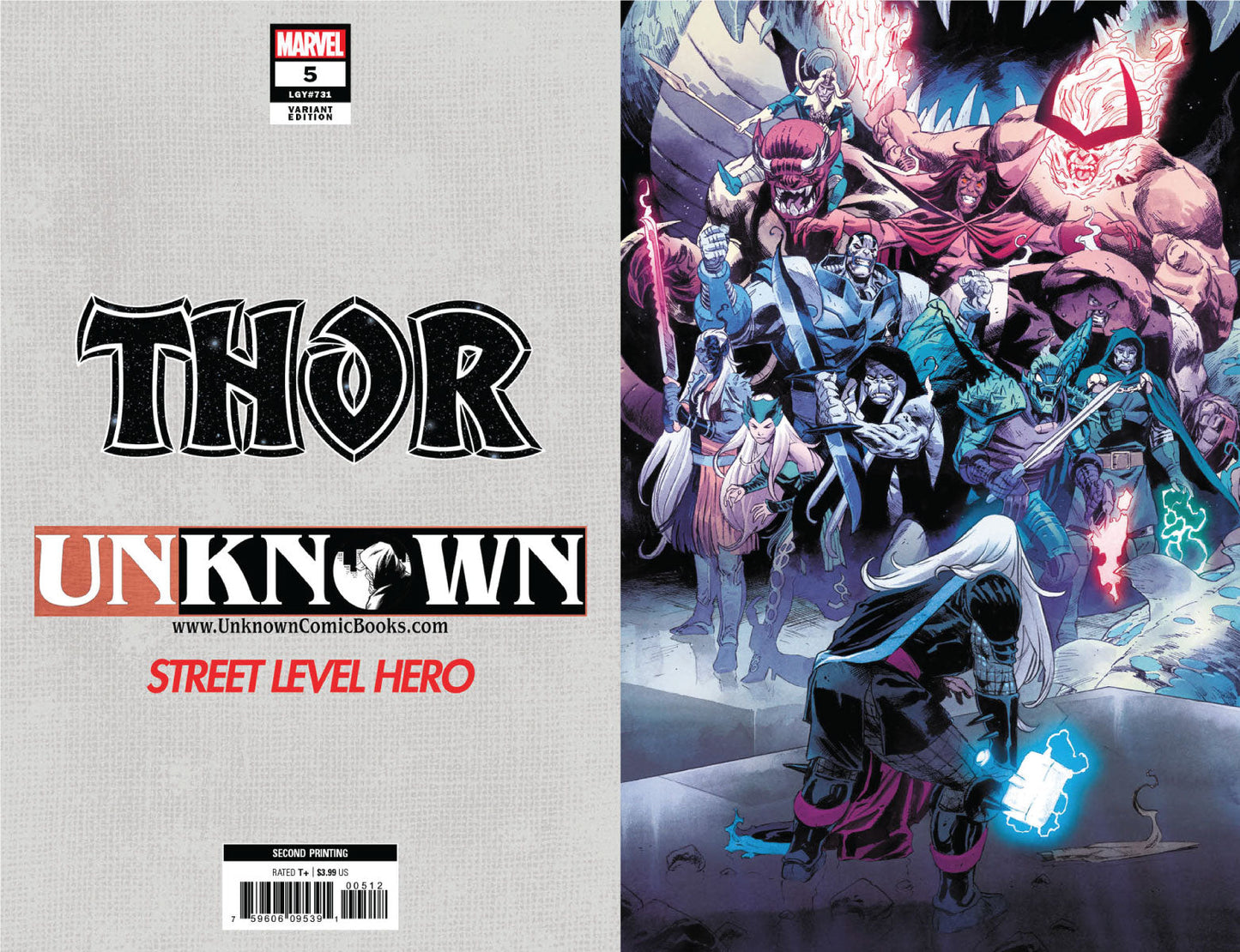 Thor #5 2Nd Ptg Unknown Comics Exclusive Klein Virgin Var