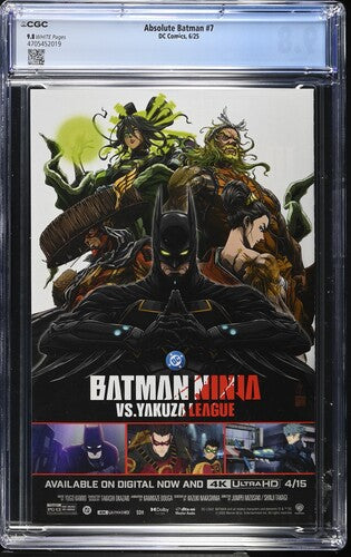 Absolute Batman #7 Cover A Nick Dragotta CGC 9.8 1st Print