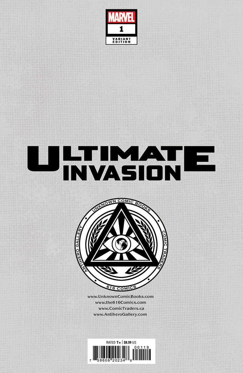 Ultimate Invasion #1 Unknown Comics Davide Paratore Exclusive Var