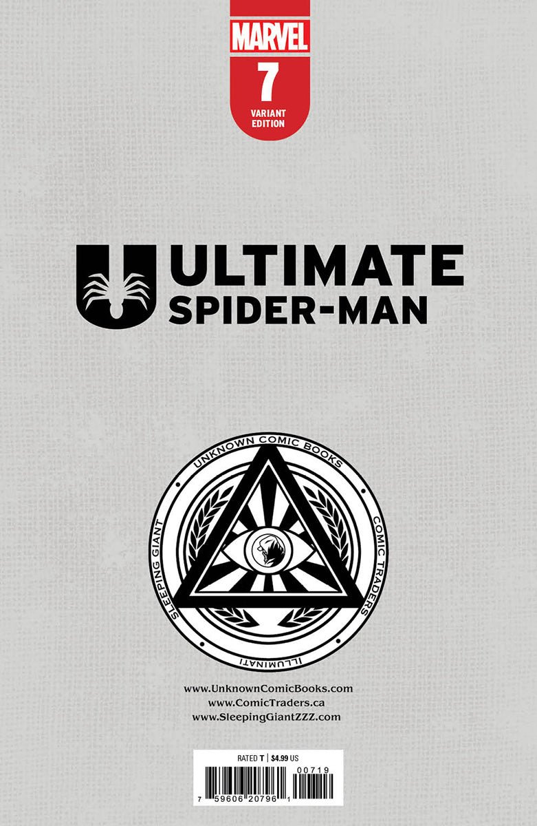 ULTIMATE SPIDER-MAN #7 UNKNOWN COMICS TYLER KIRKHAM VAR