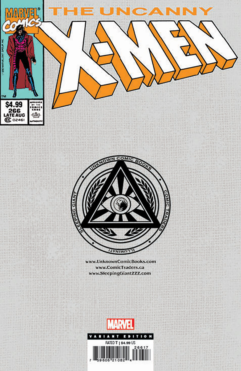 Uncanny X-Men #266 Facsimile Unknown Comics Exclusive Blank Var