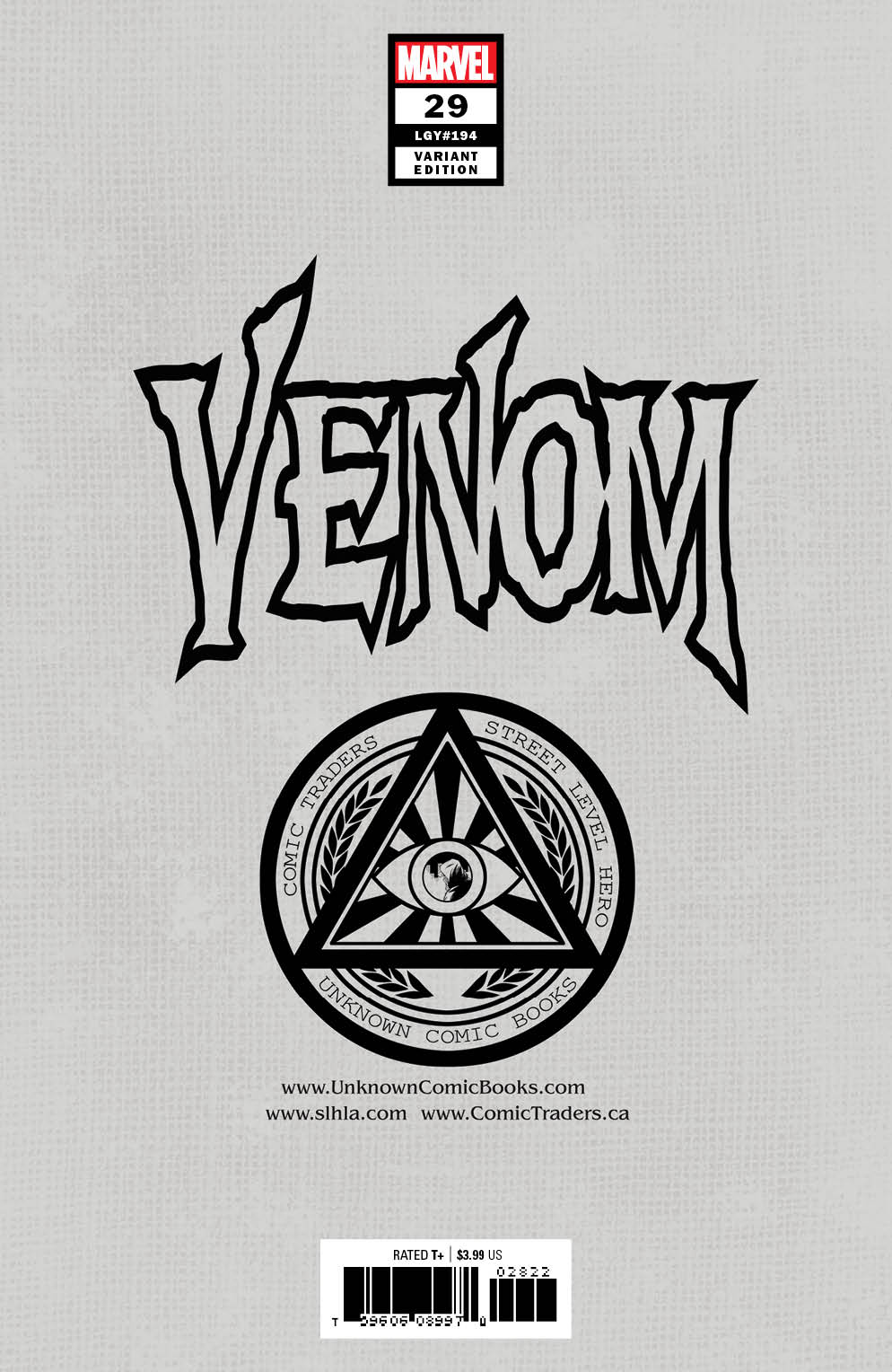 Venom #29 Unknown Comics Ken Lashley Exclusive Var